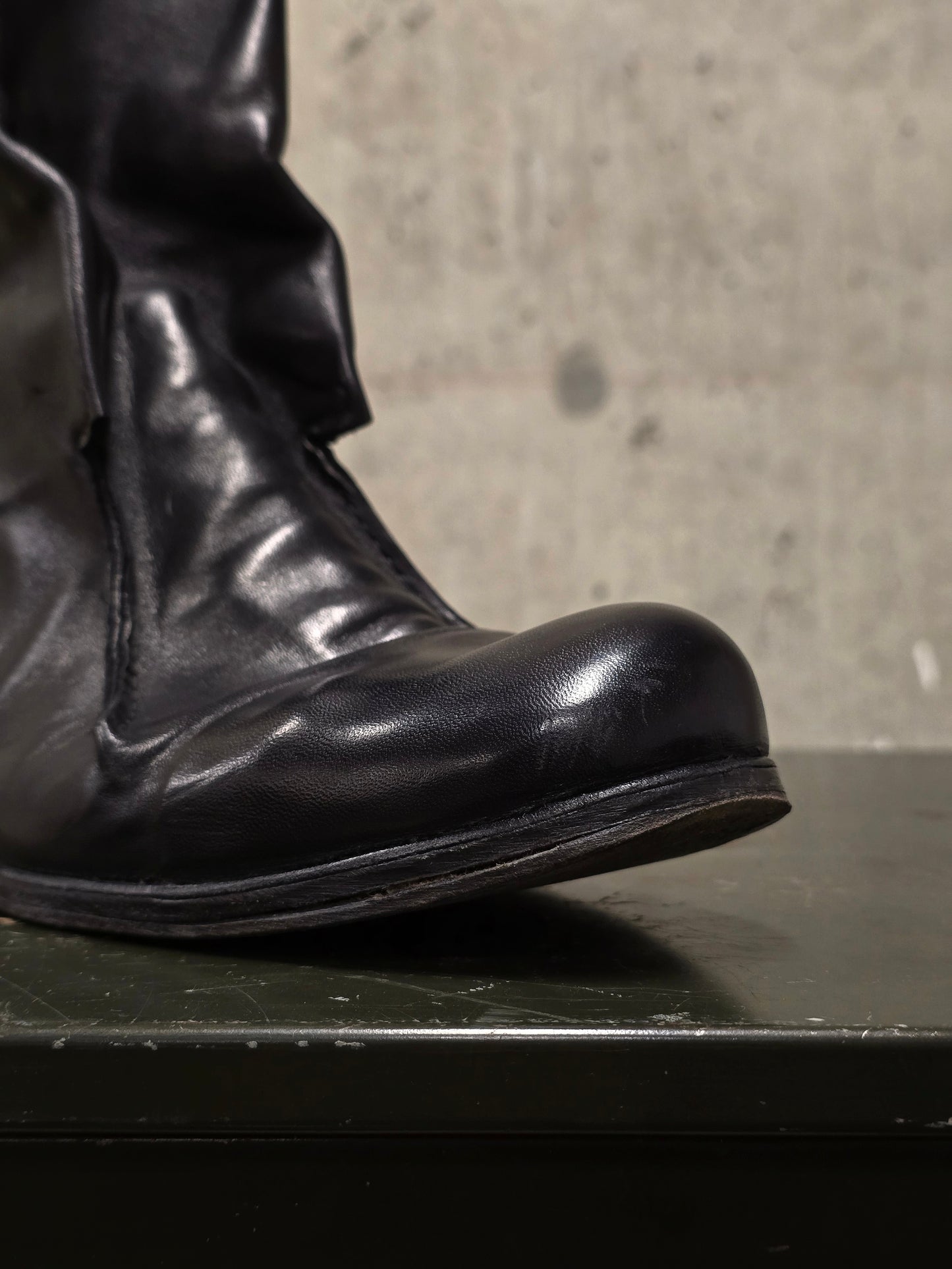 Boris Bidjan Saberi x Muñoz Vrandecic AW14-15 ‘BOOT1-F235’ Horse Leather Pull-on Boots