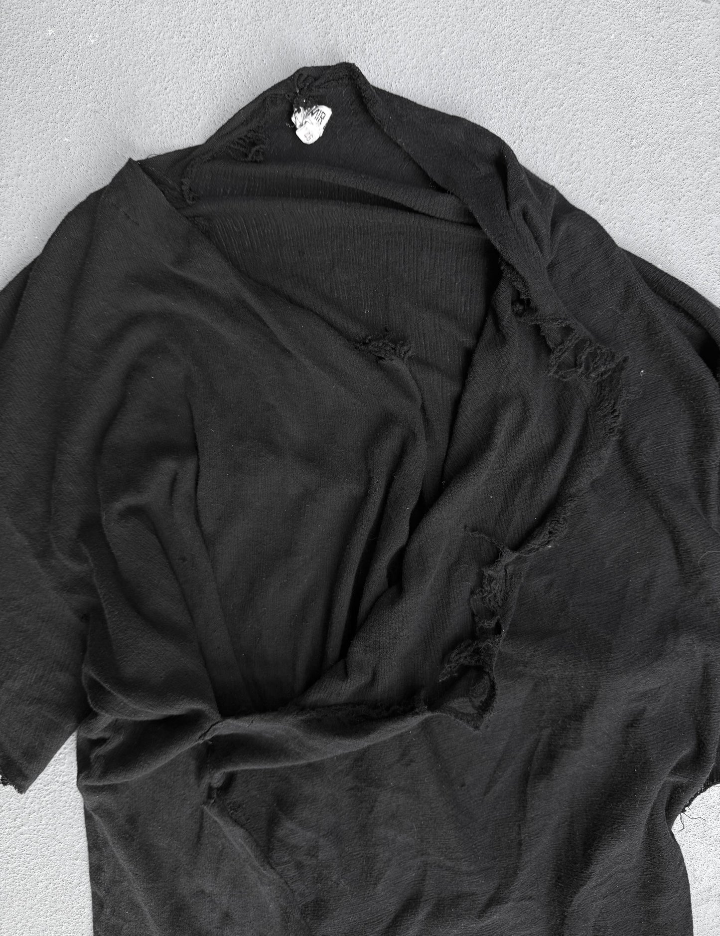 DAMIR DOMA AW10 Asymmetric Distressed Raw Hem T-Shirt