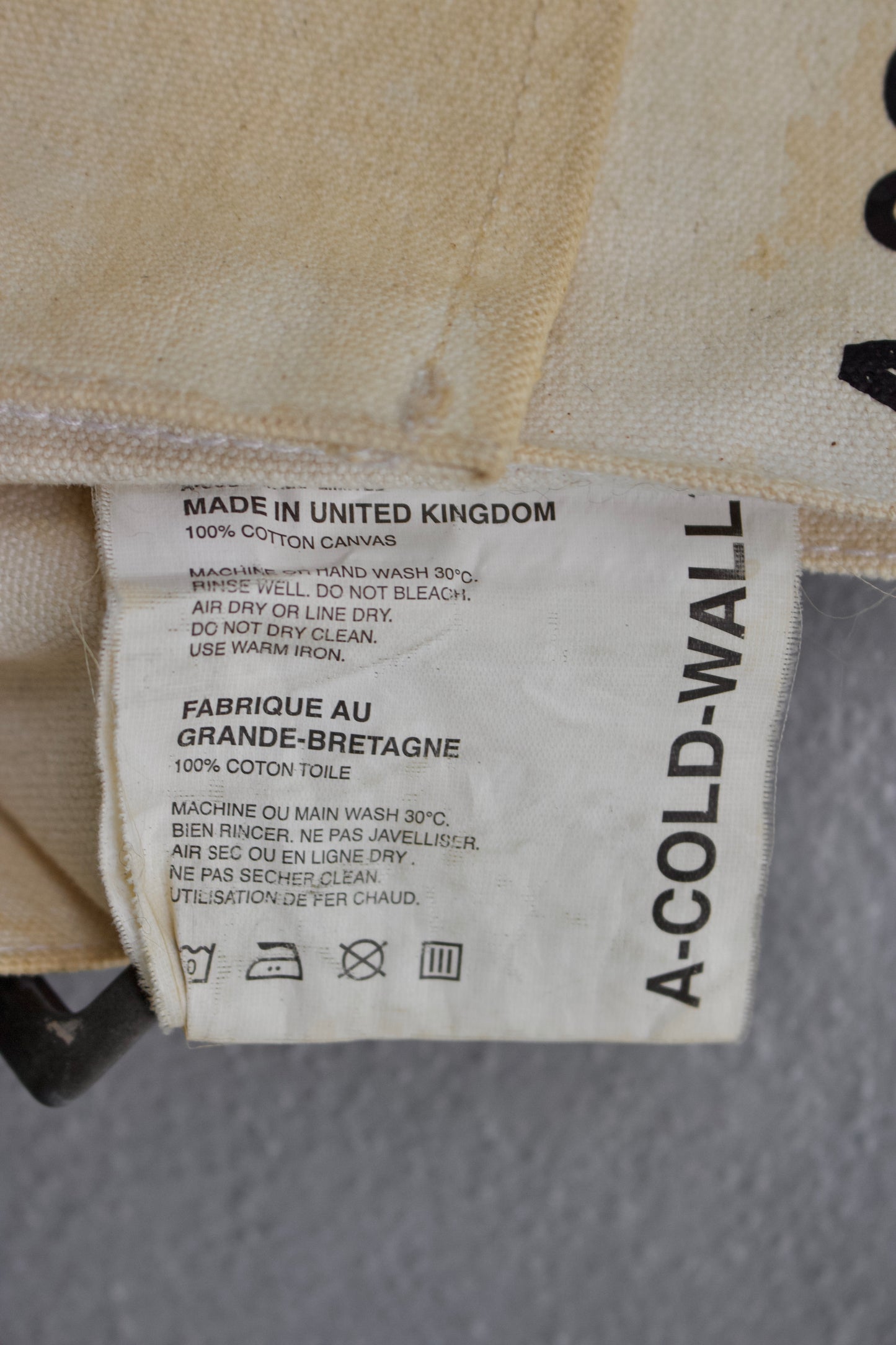 A-COLD-WALL* Canvas Side Bag