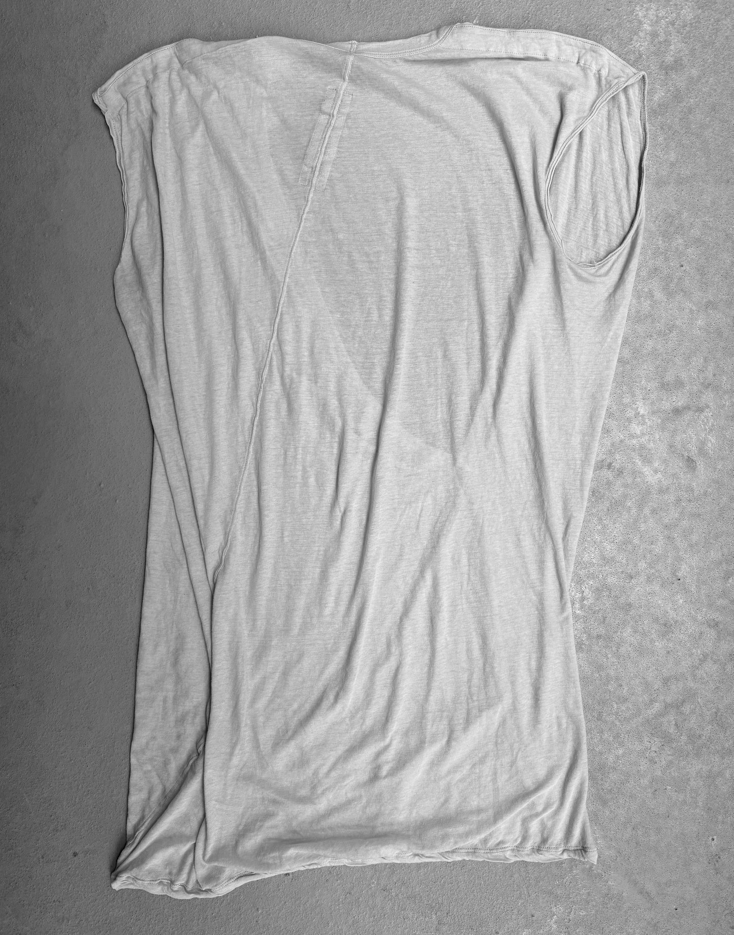 Rick Owens AW21 “GETHSMANE” Pearl Asymmetrical ‘Dylan Cut’ T-shirt