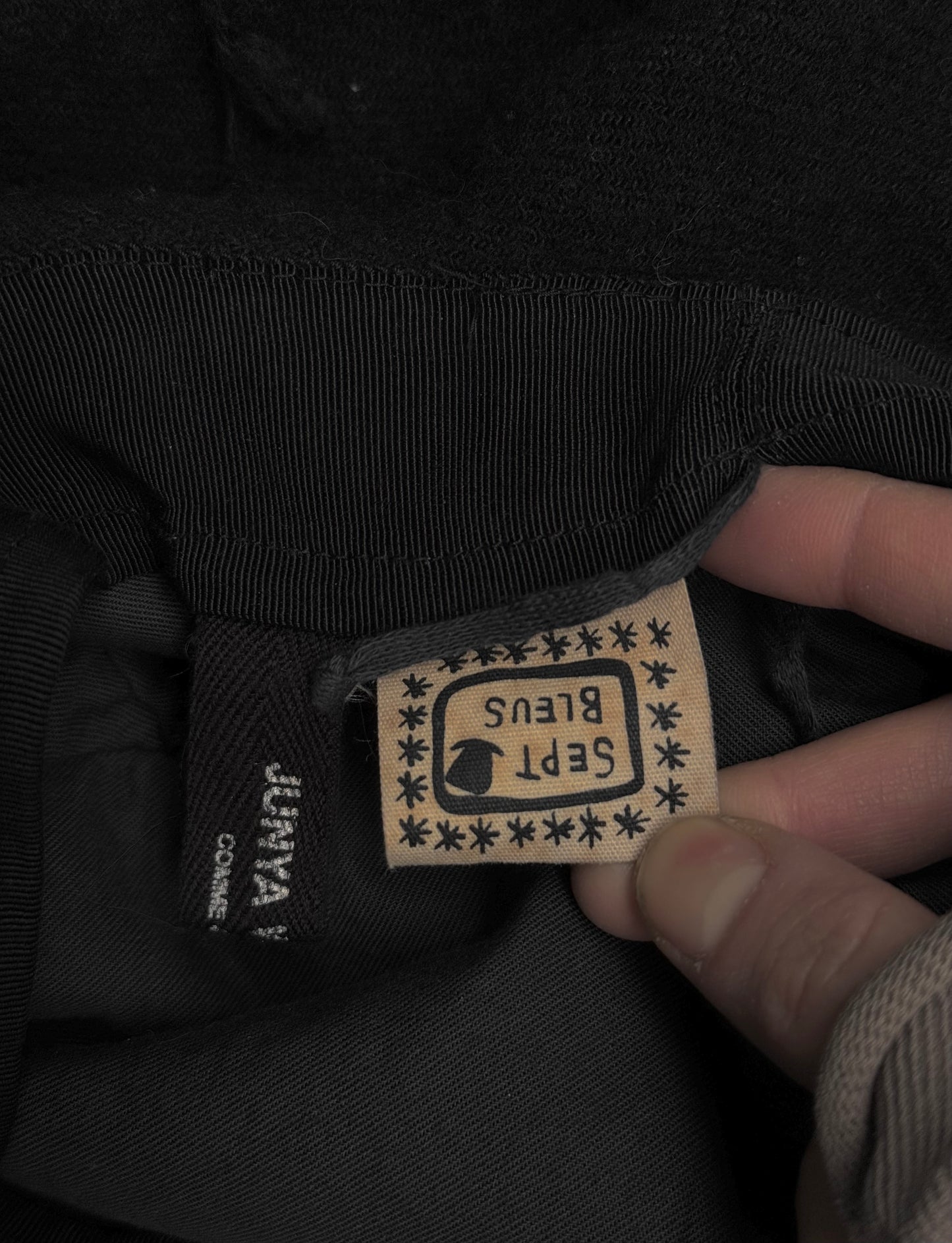 Junya Watanabe x SEPT BLEUS AW03 Distressed Wool Bucket Hat