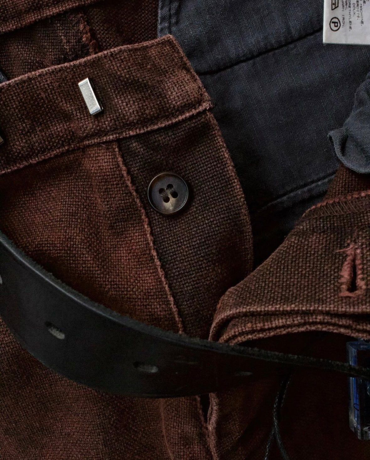 RipVanWinkle 00s Washed “Blood Red” Bootcut Denim