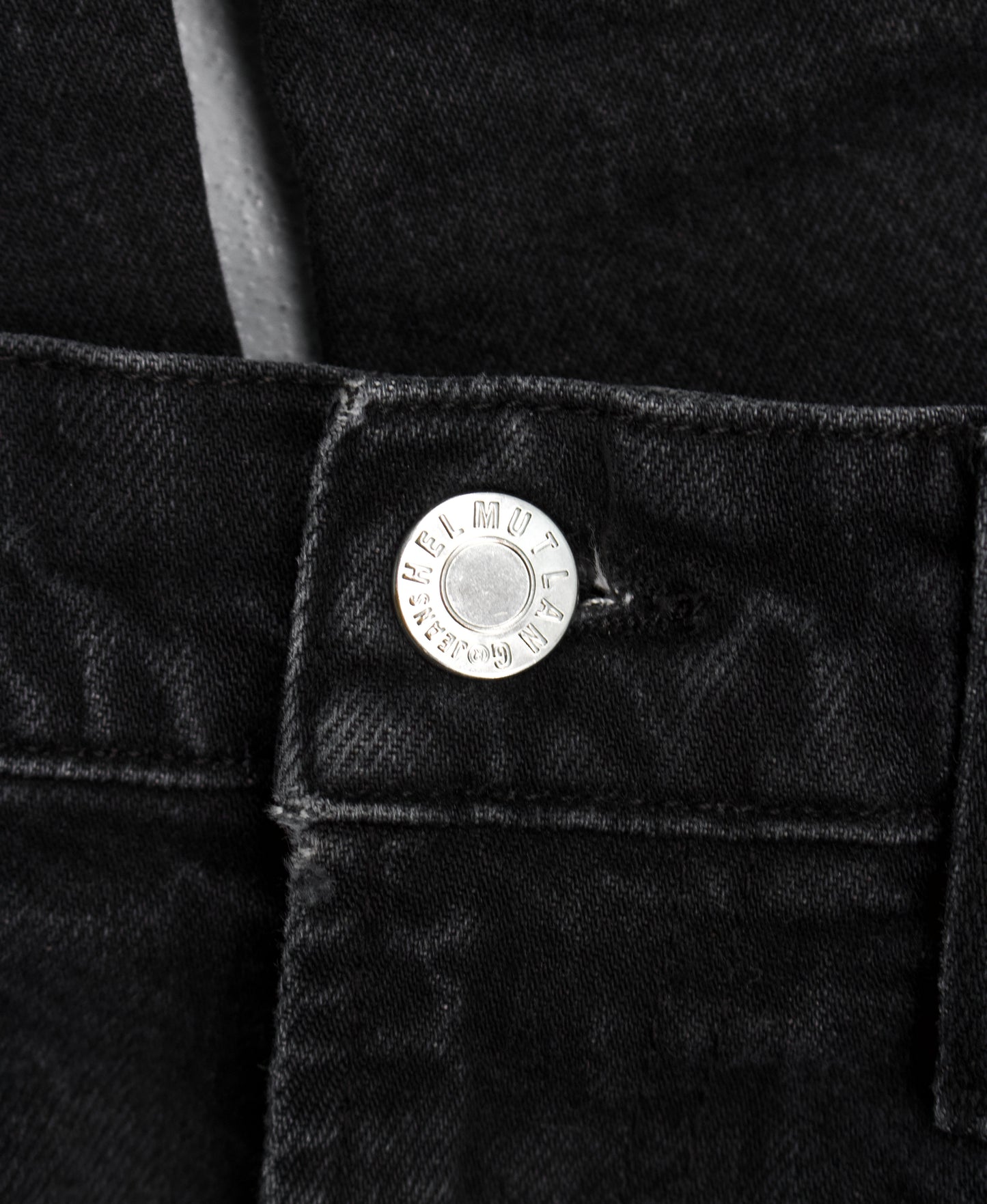 Helmut Lang Late 00s Extended Washed Grey Denim
