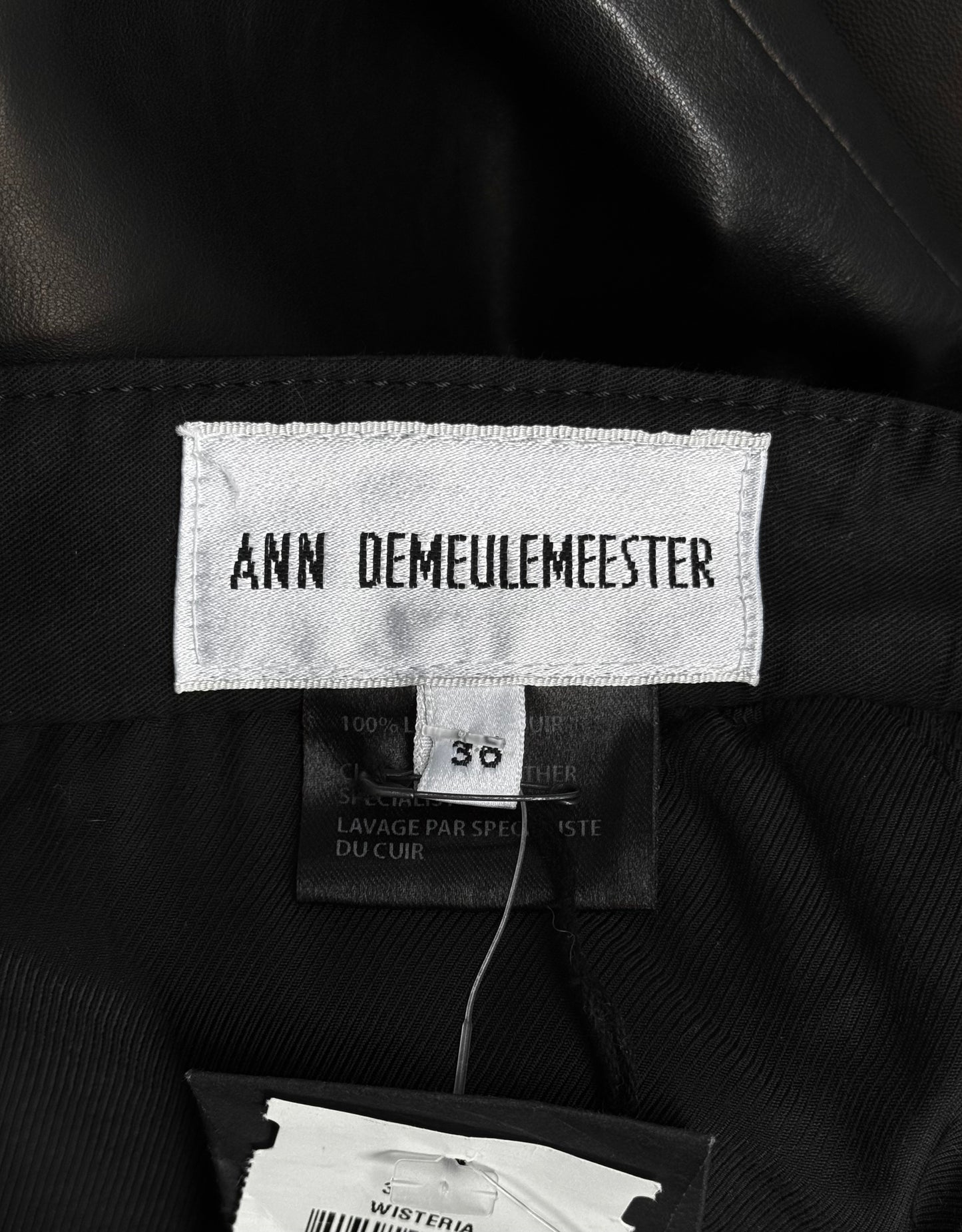 Ann Demeulemeester AW08 Lambskin Leather Bootcut Flare Pants