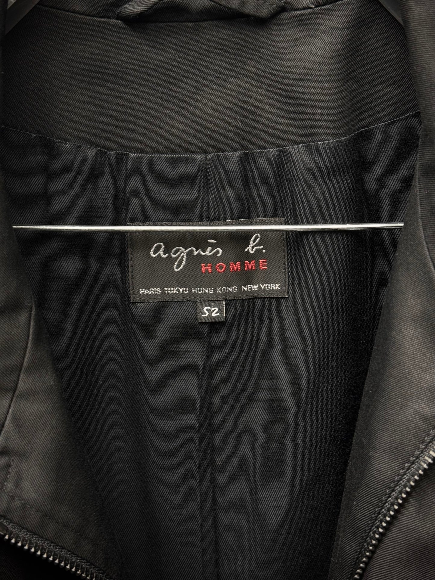 agnès b. homme Early 90s Cotton Poly Gaberdine Mac Coat