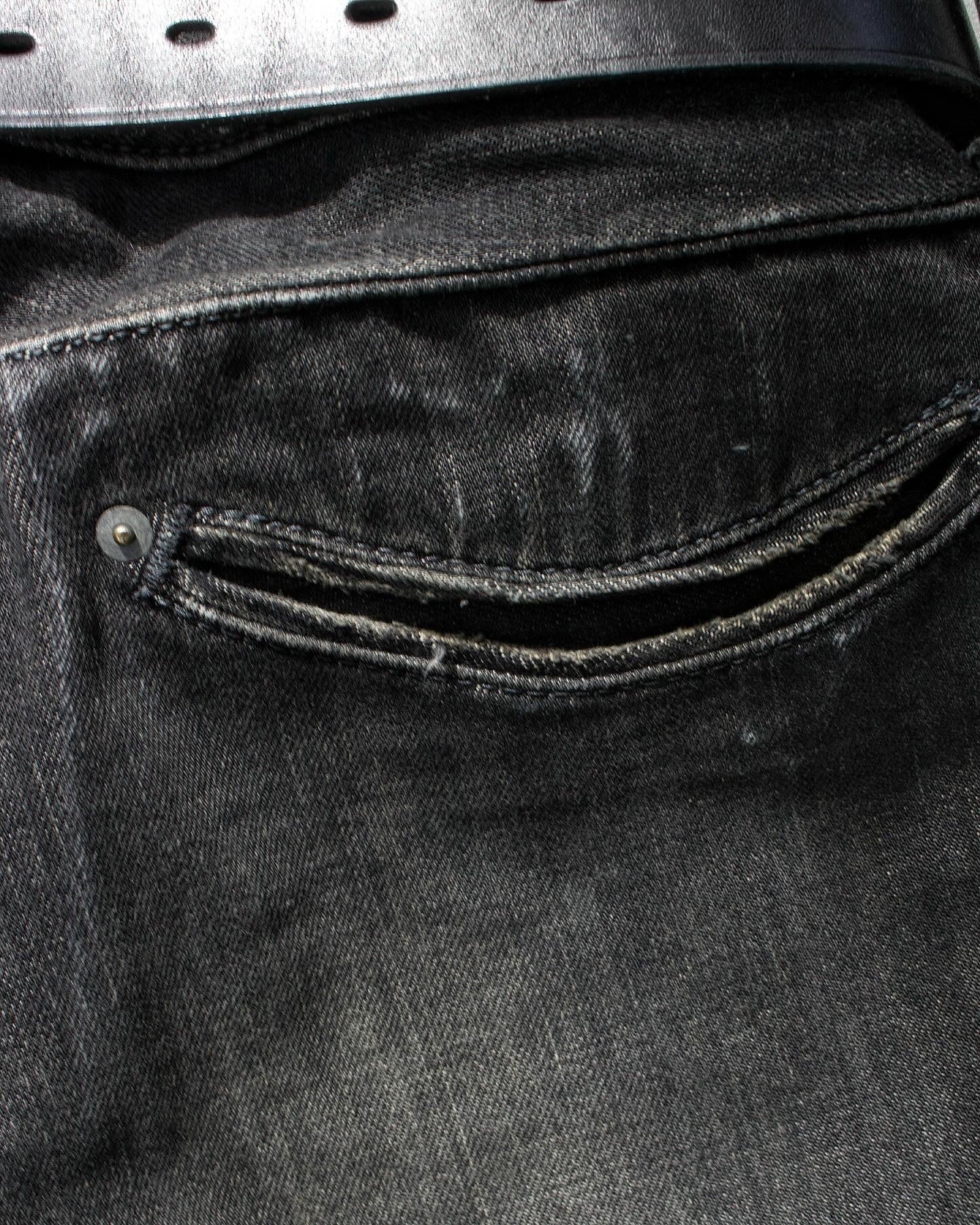RipVanWinkle Early 00s Grey Washed Bootcut Denim
