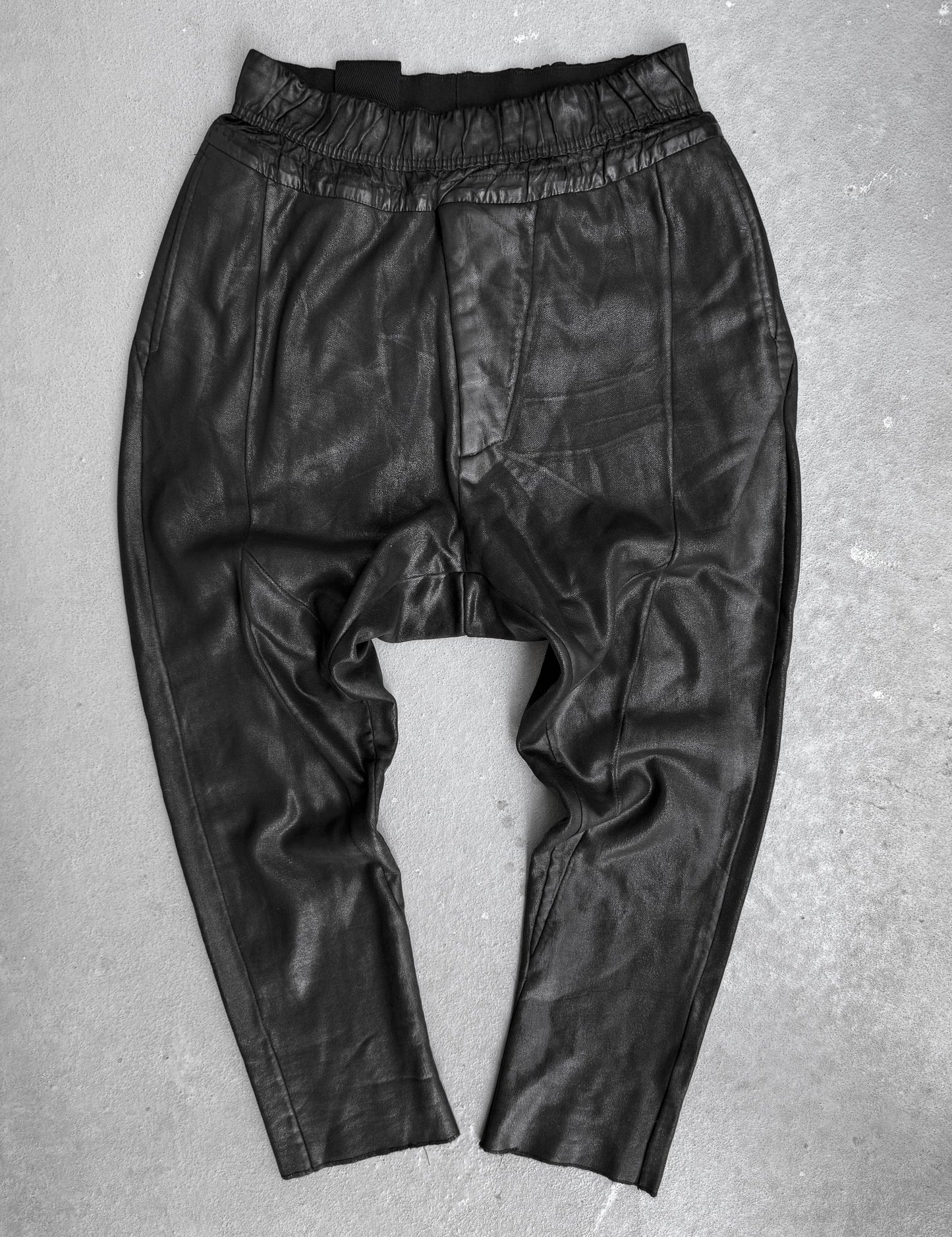 Julius_7 SS16 "Angel_s;" Coated Cotton Sweatpants