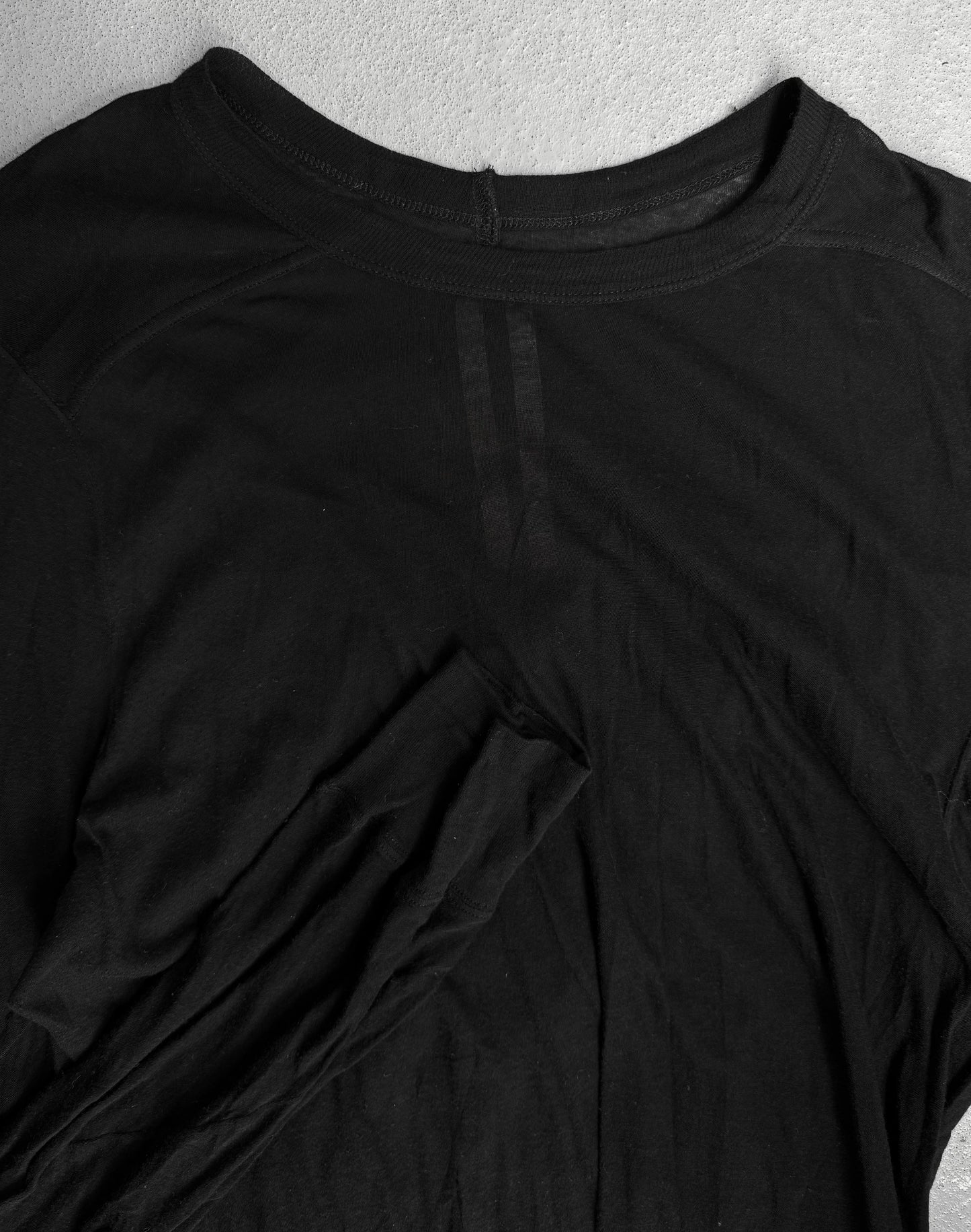 Rick Owens AW17 “GLITTER” Black Sheer Unstable Long-sleeves