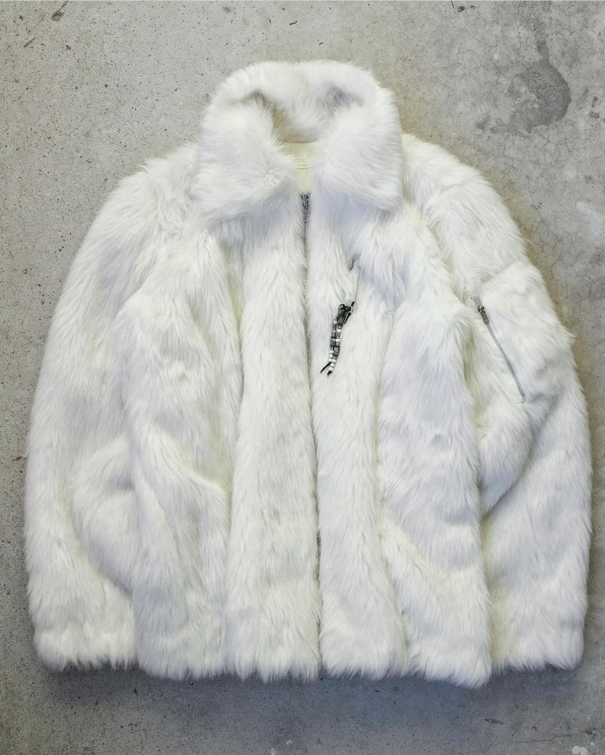 20471120 CONDIRE Early 00s Mink Faux Fur Bomber Jacket