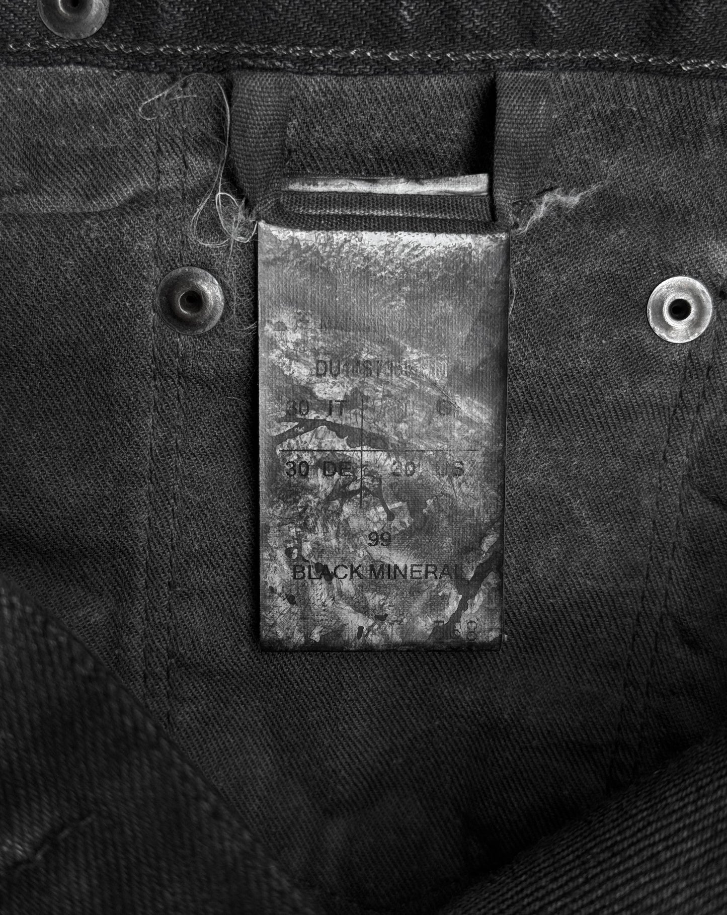 Rick Owens DRKSHDW SS14 "VICIOUS" Waxed ‘Torrence Cropped’ Selvedge Denim