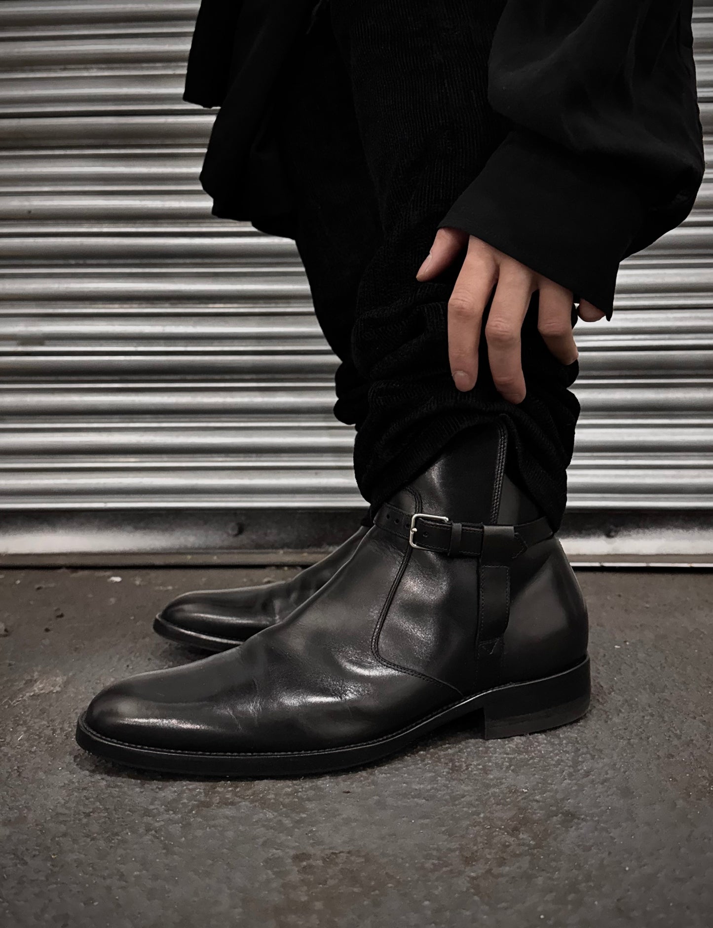 Saint Laurent Paris AW14 Leather 30mm ‘Jodhphur’ Buckle Boots