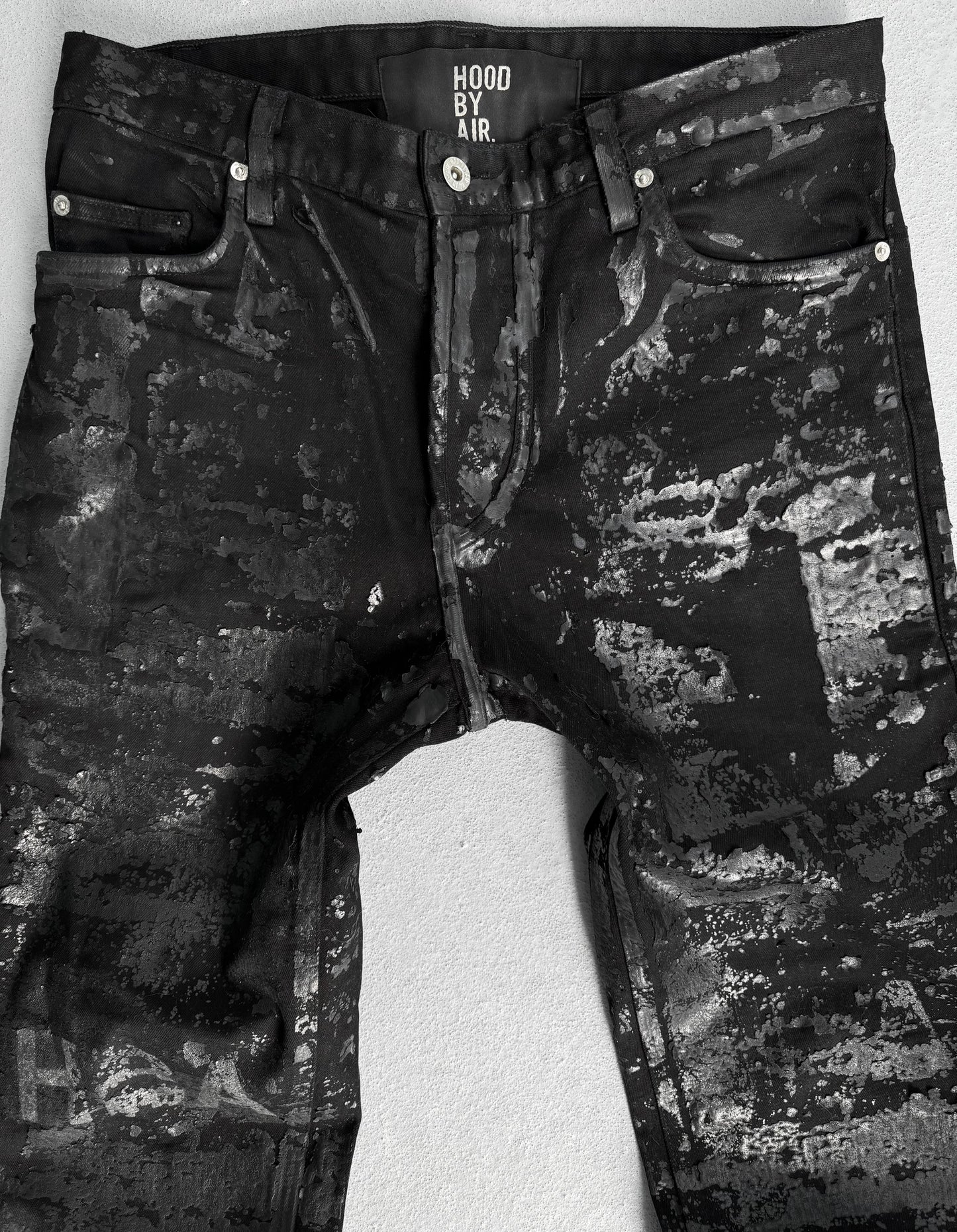 Hood By Air SS15 Logo Mega Waxed Denim