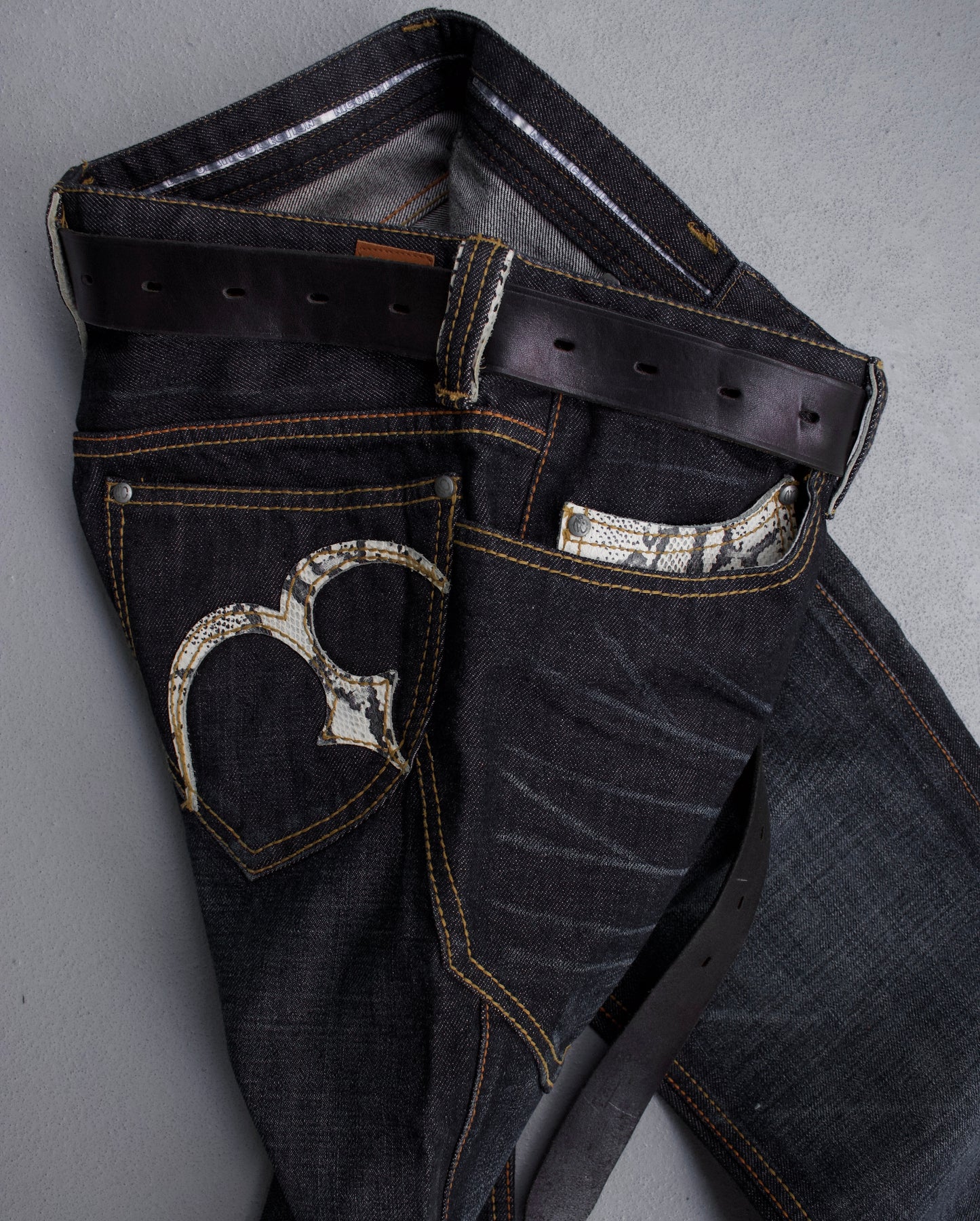 Nicole Club for Men Early 00s Python Bootcut Indigo Denim