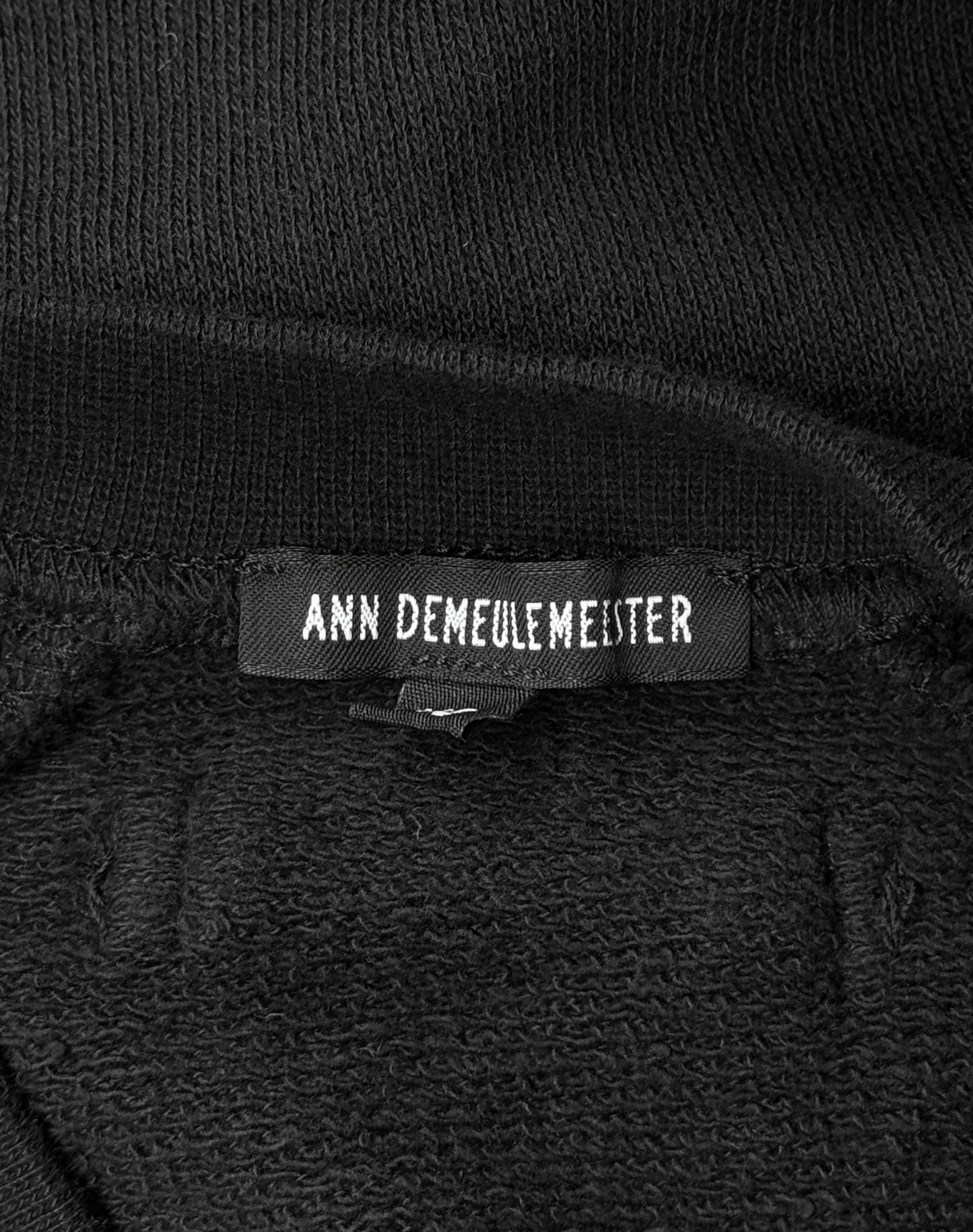 Ann Demeulemeester SS17 Bird Graphic Convertible Zip Crewneck