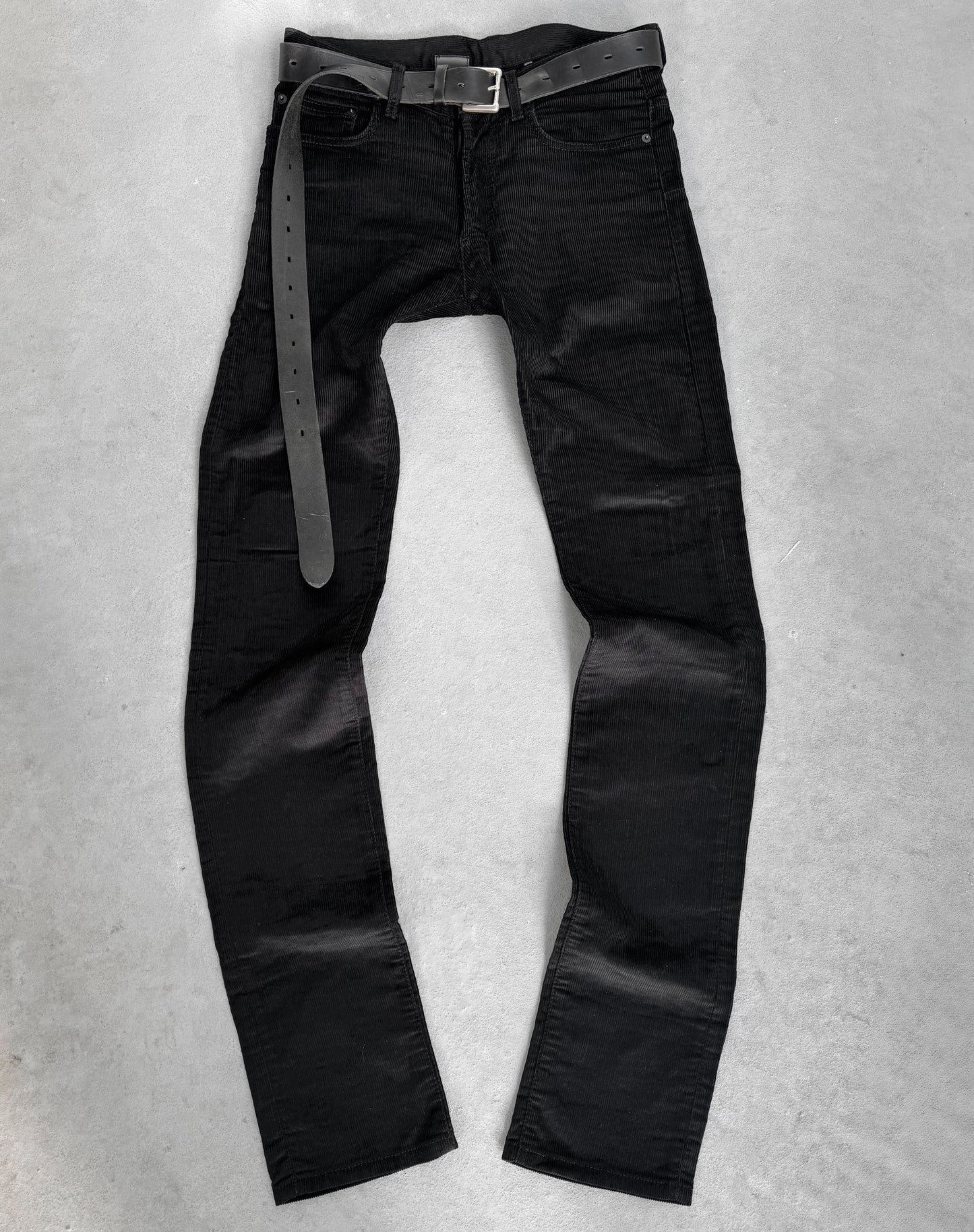 DIOR HOMME by Hedi Slimane AW07 “NAVIGATE” Waxed Velvet Corduroy Skinny Pants
