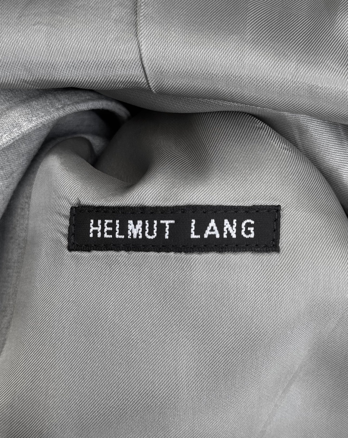 Helmut Lang Vintage 90s Heather Grey Button-up Jacket