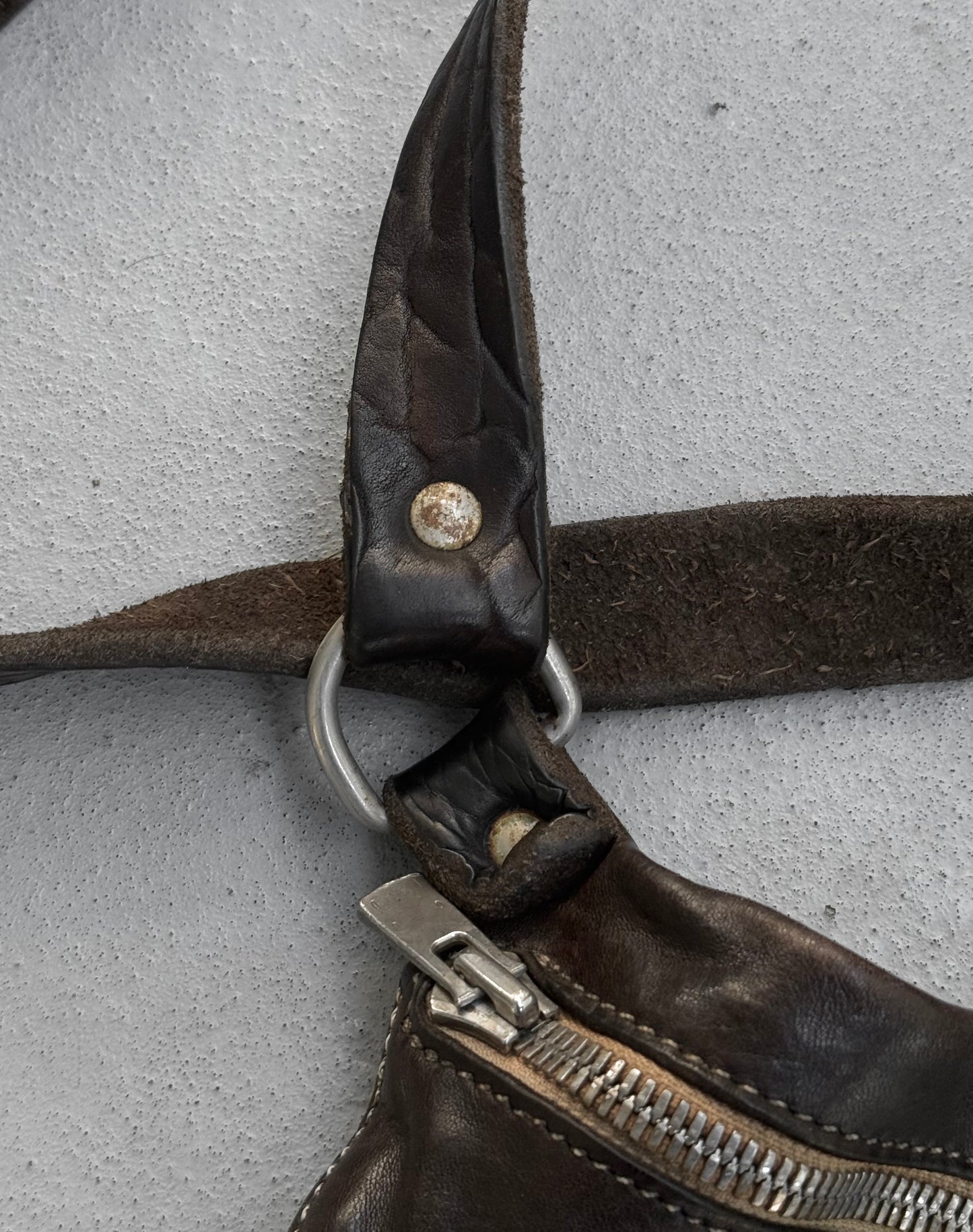 GUIDI ‘Q10M’ Brown Full-grain Horse Leather Shoulder Bag