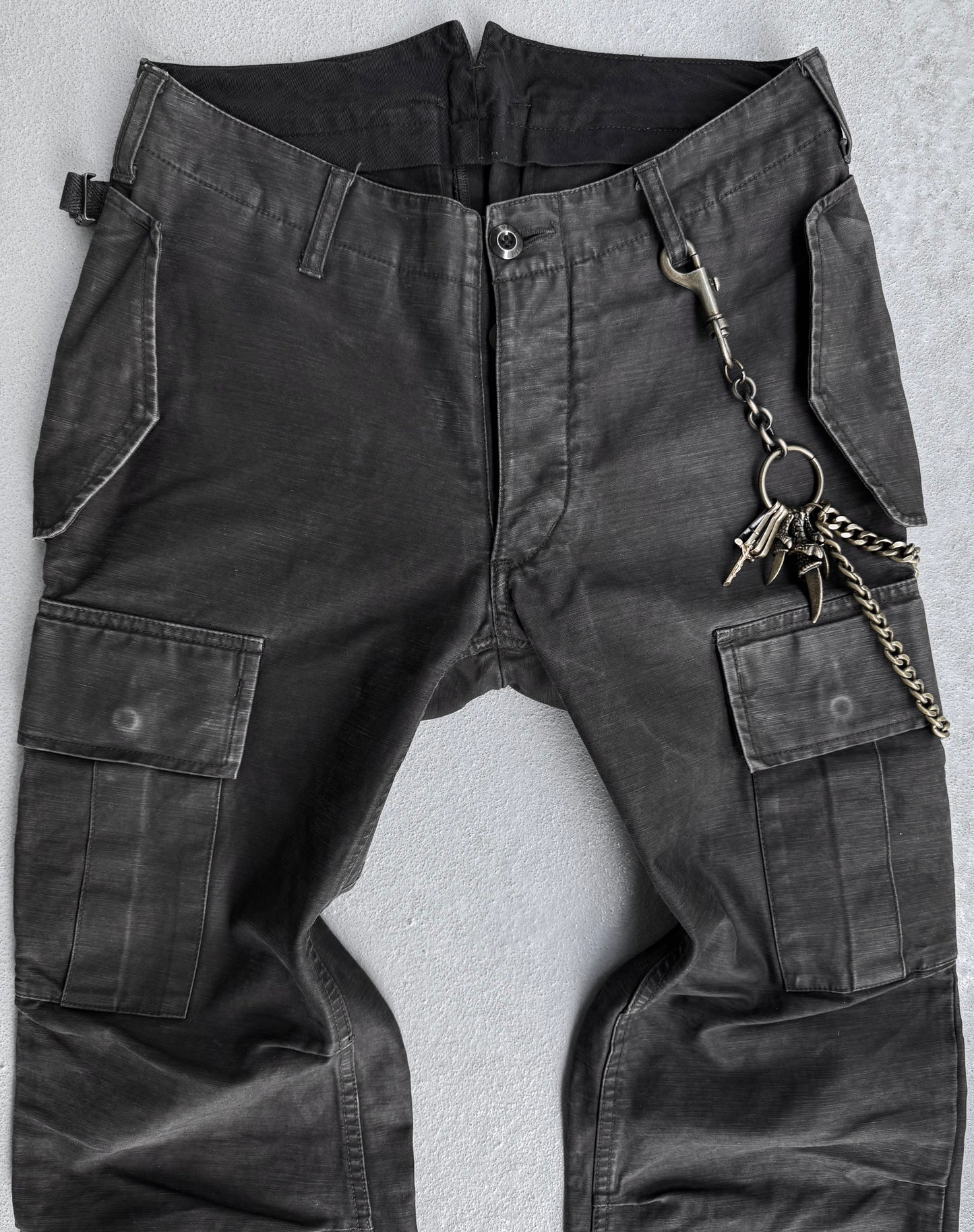 ATTACHMENT by Kazuyuki Kumagai Heavy-Twill Flare Cargo Pants