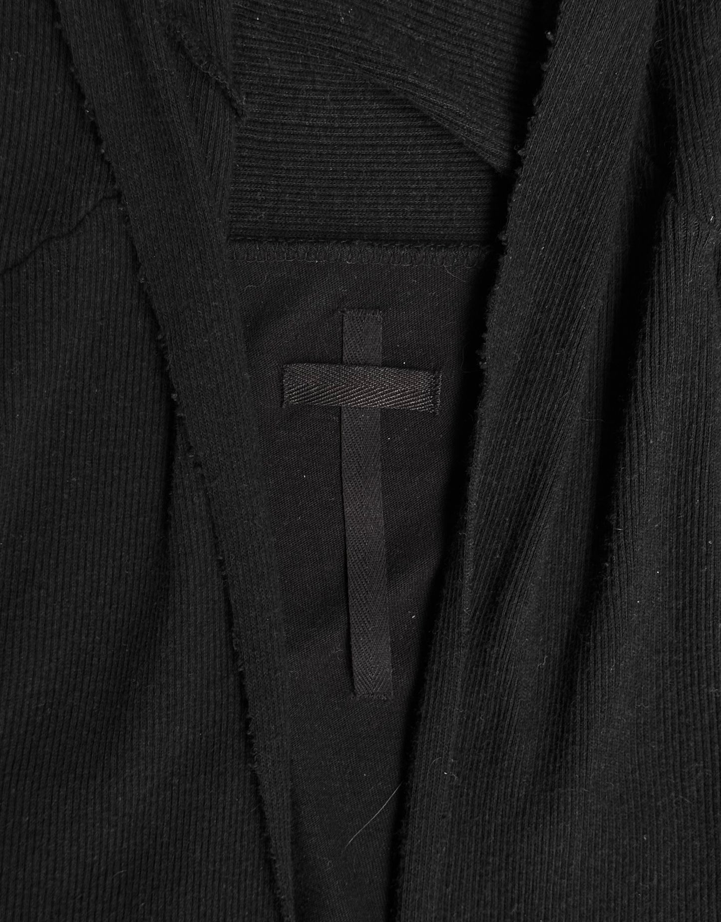 L.G.B Early 00s Back Cross Ribbed Cotton Cardigan