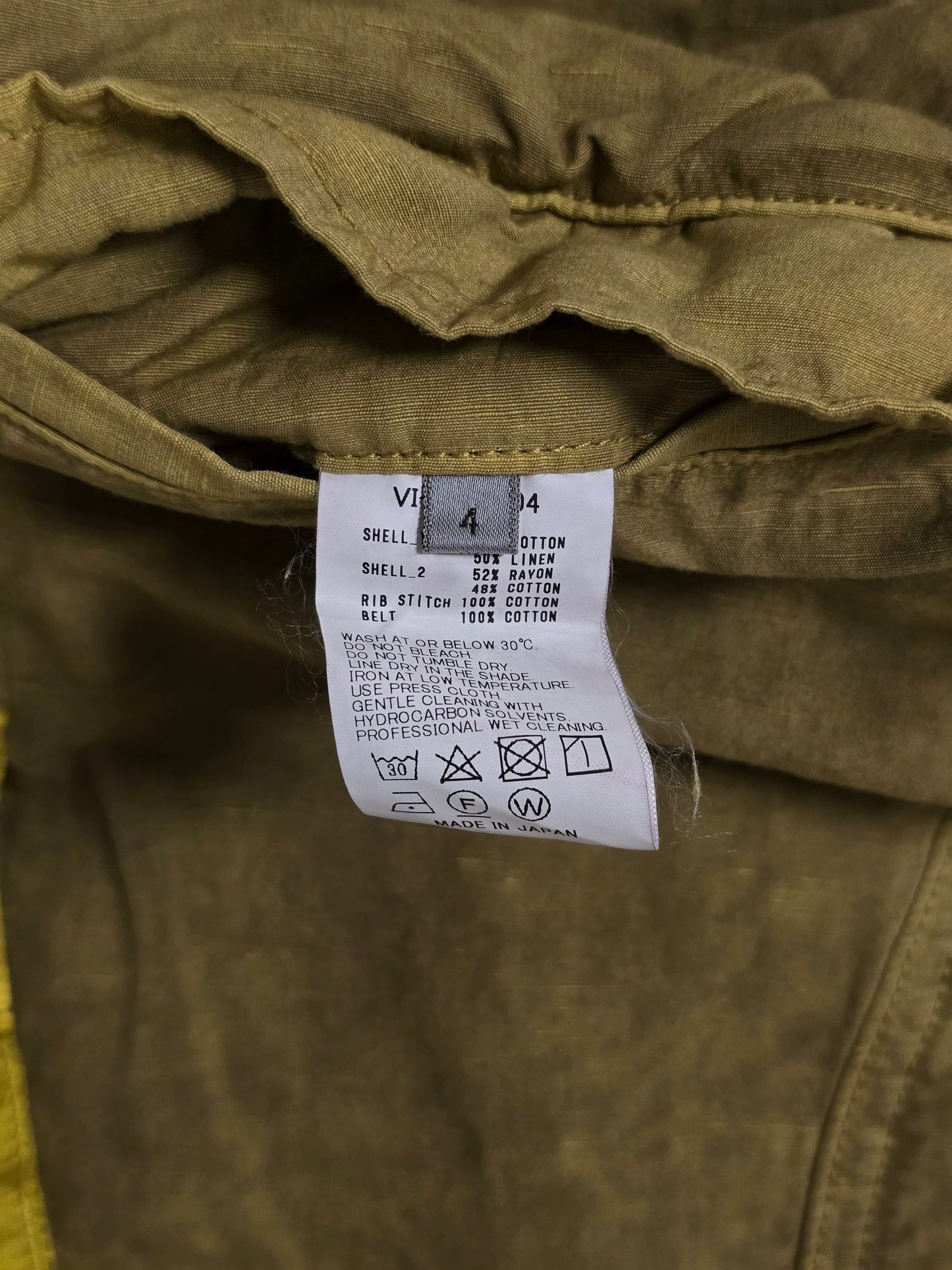 The Viridi-Anne SS22 Mustard Yellow Cargo Utility Jogger Pants