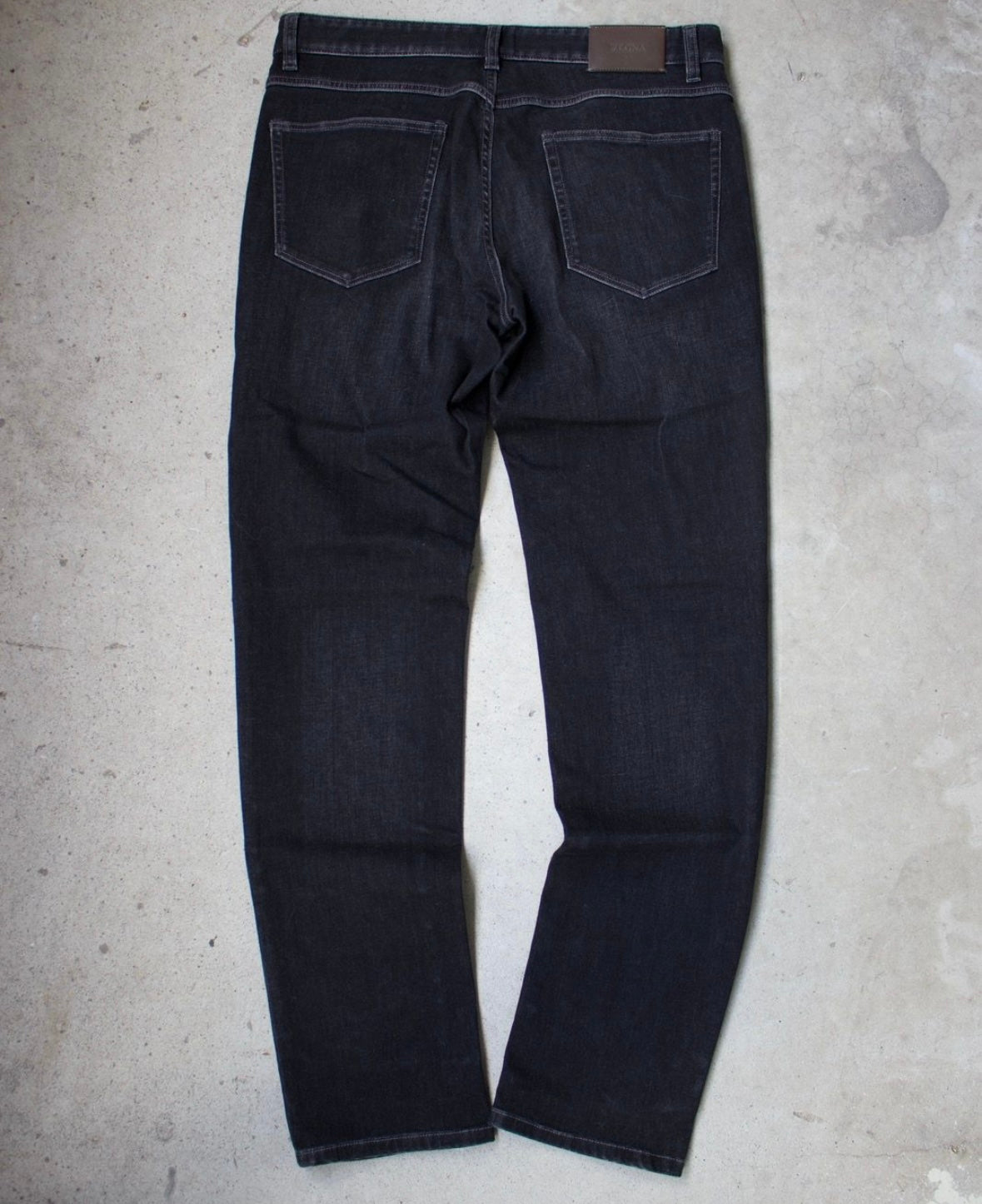 Ermenegildo Zegna Washed Black Denim