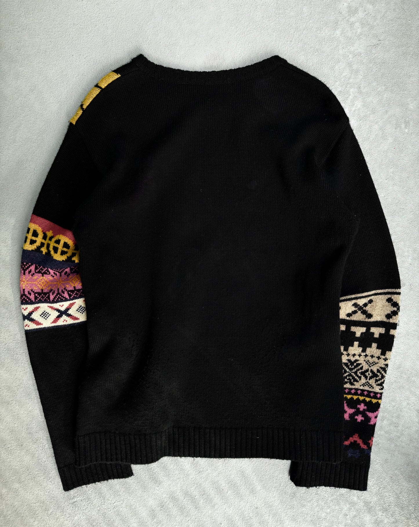 *SAMPLE* Yohji Yamamoto POUR HOMME AW07 ‘Shotaro Ishinomori: Cyborg009’ Graphic Knitted Sweater