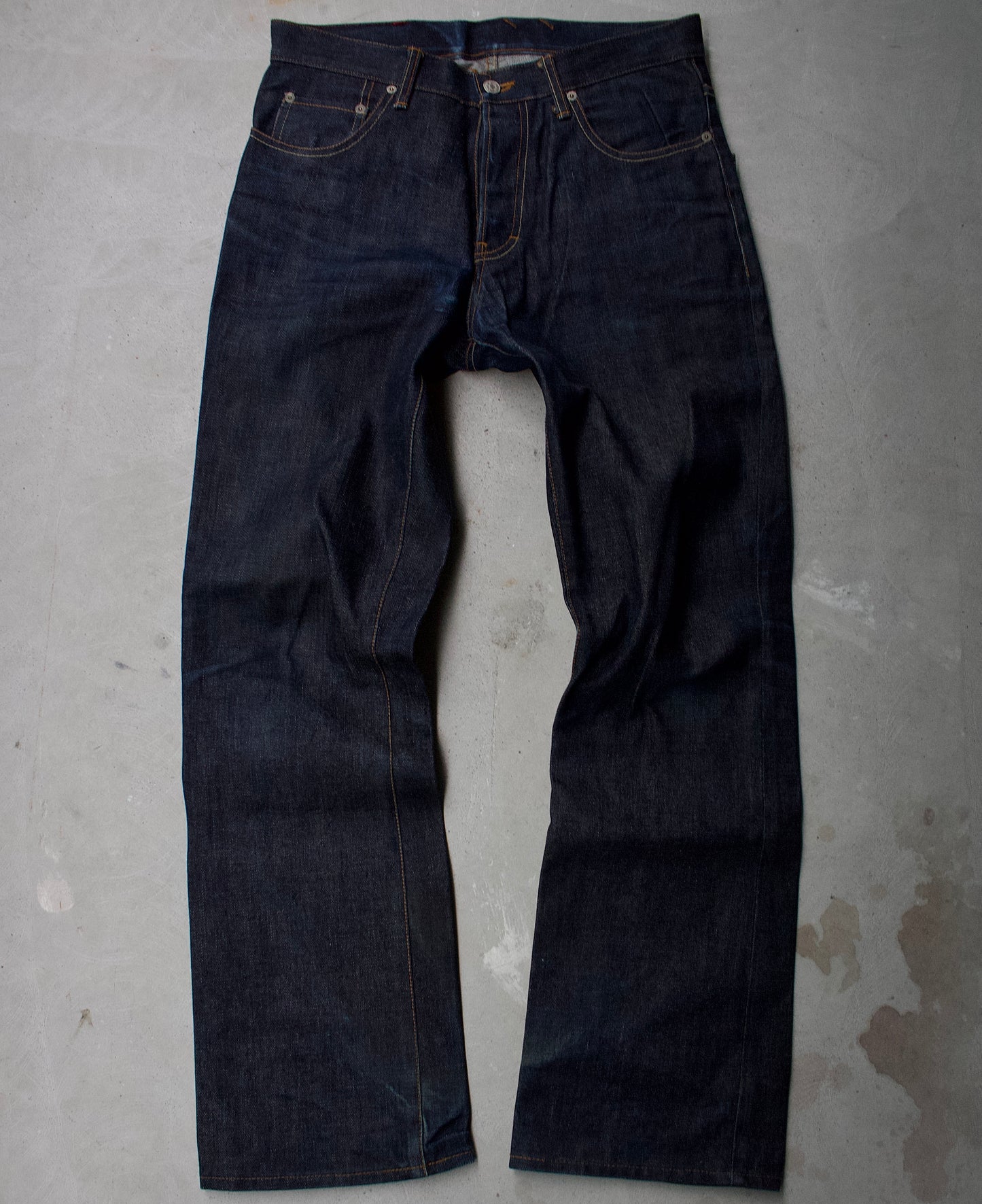 Yuji Yamada 00s ‘FURNISHING’ Raw Indigo Bootcut Denim