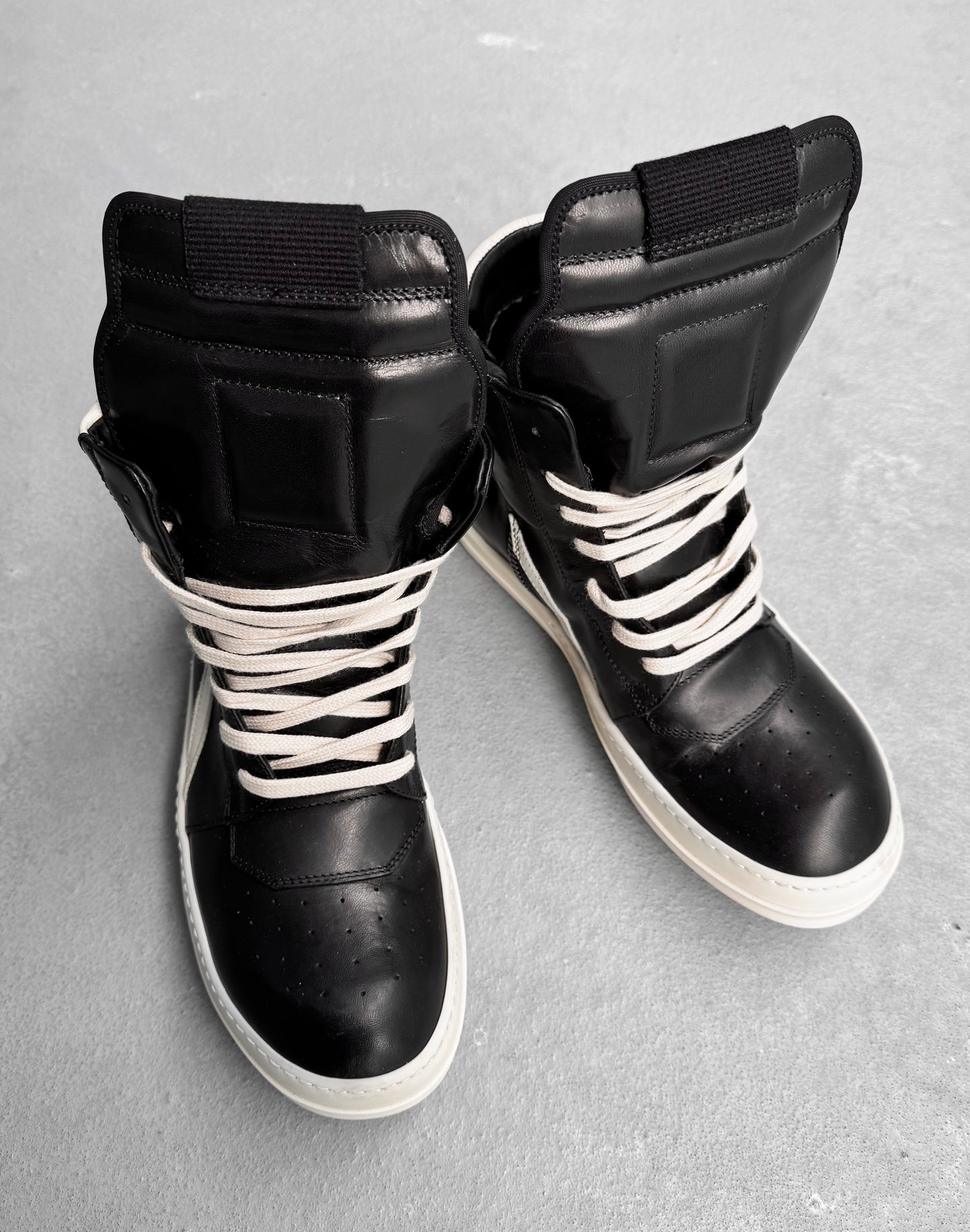 Rick Owens AW16 “MASTODON” Horse Leather Geobasket Sneakers