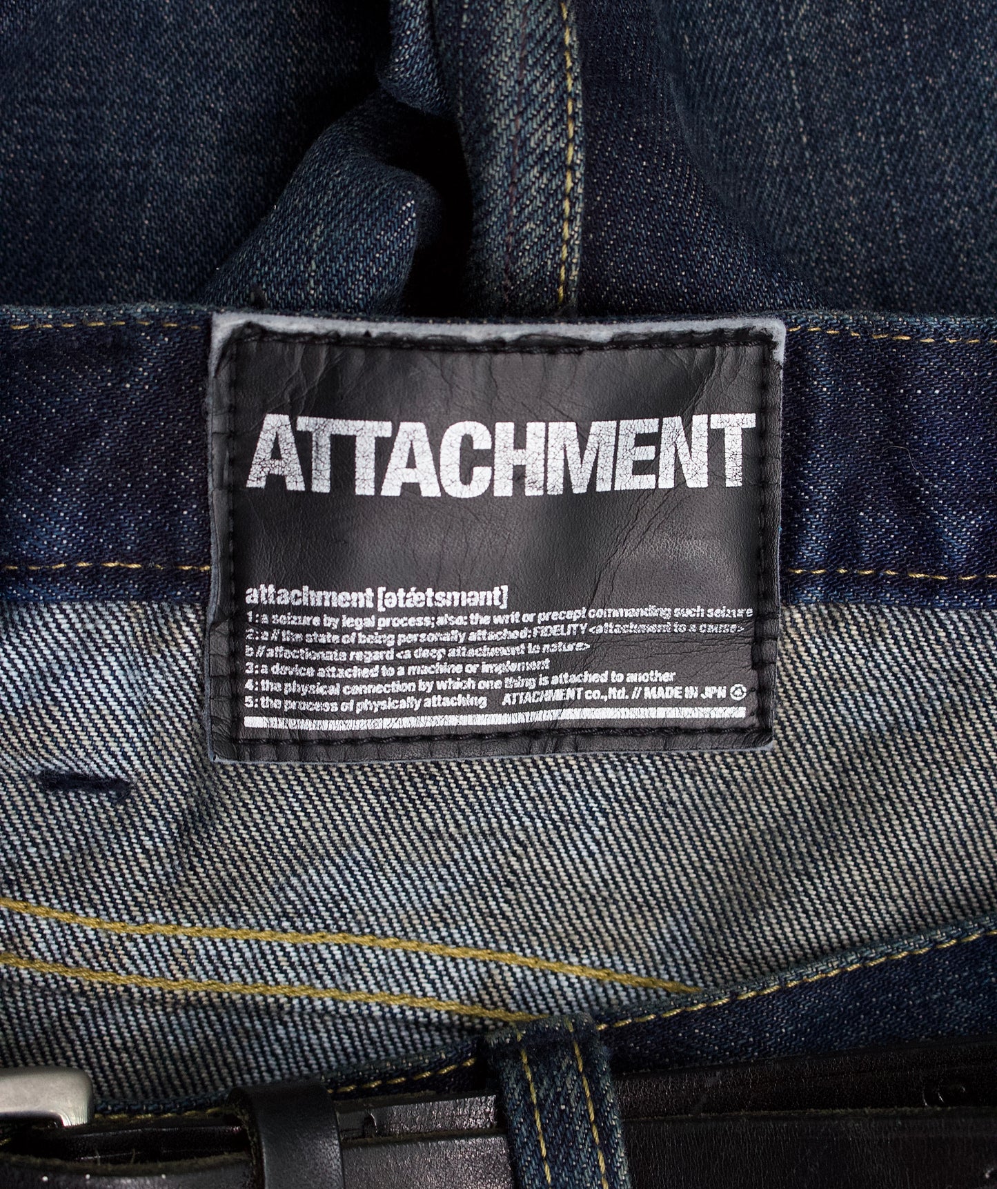 ATTACHMENT by Kazuyuki Kumagai 00s Acid-Wash Bootcut Denim