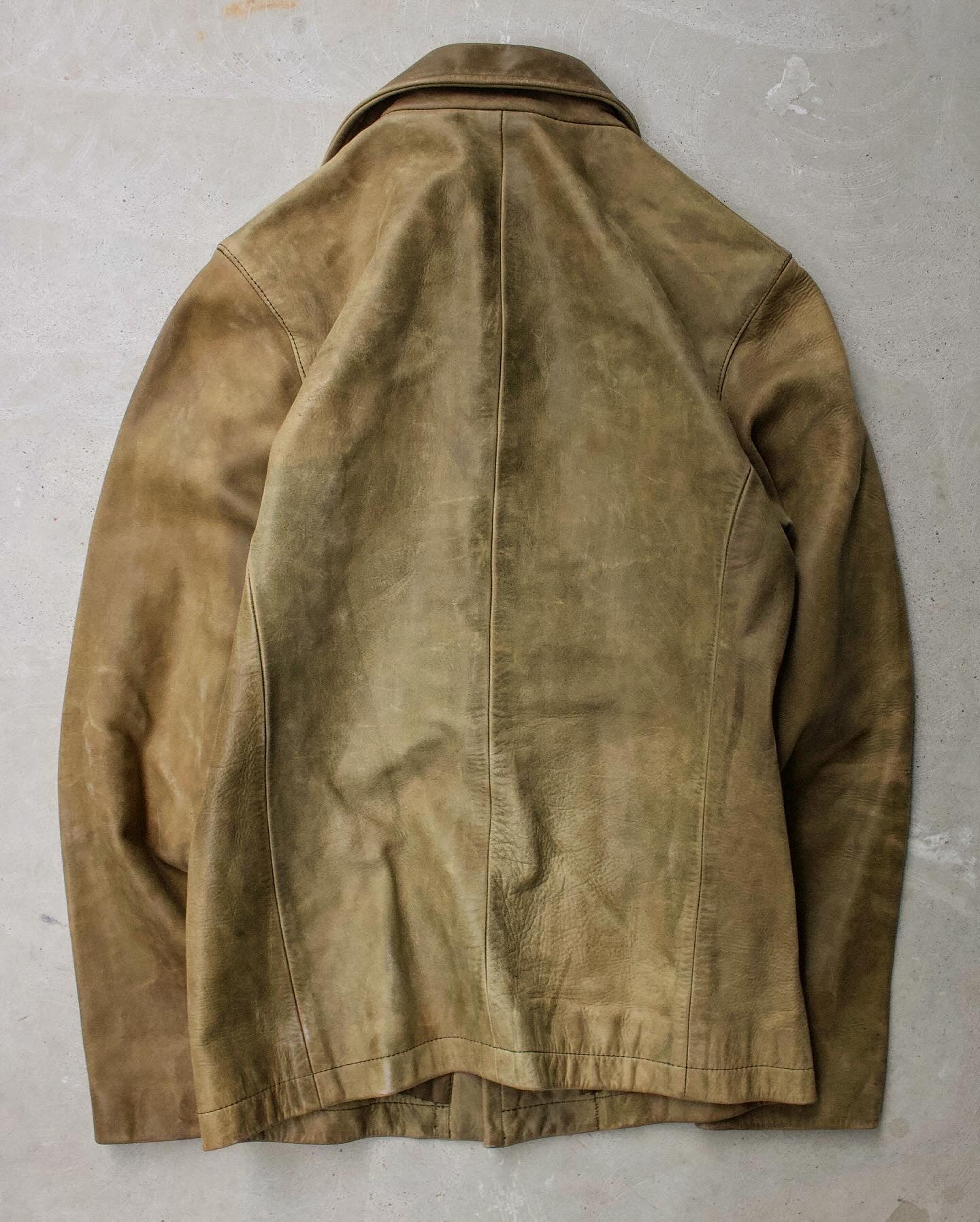 RipVanWinkle Early 00s Faded Horsehide Leather Jacket
