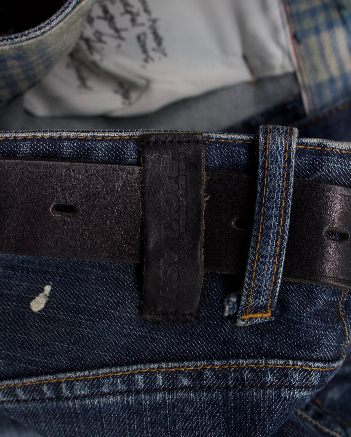 Isamu Katayama “BACKLASH” SS11 Blue Stone-Wash Bootcut Denim