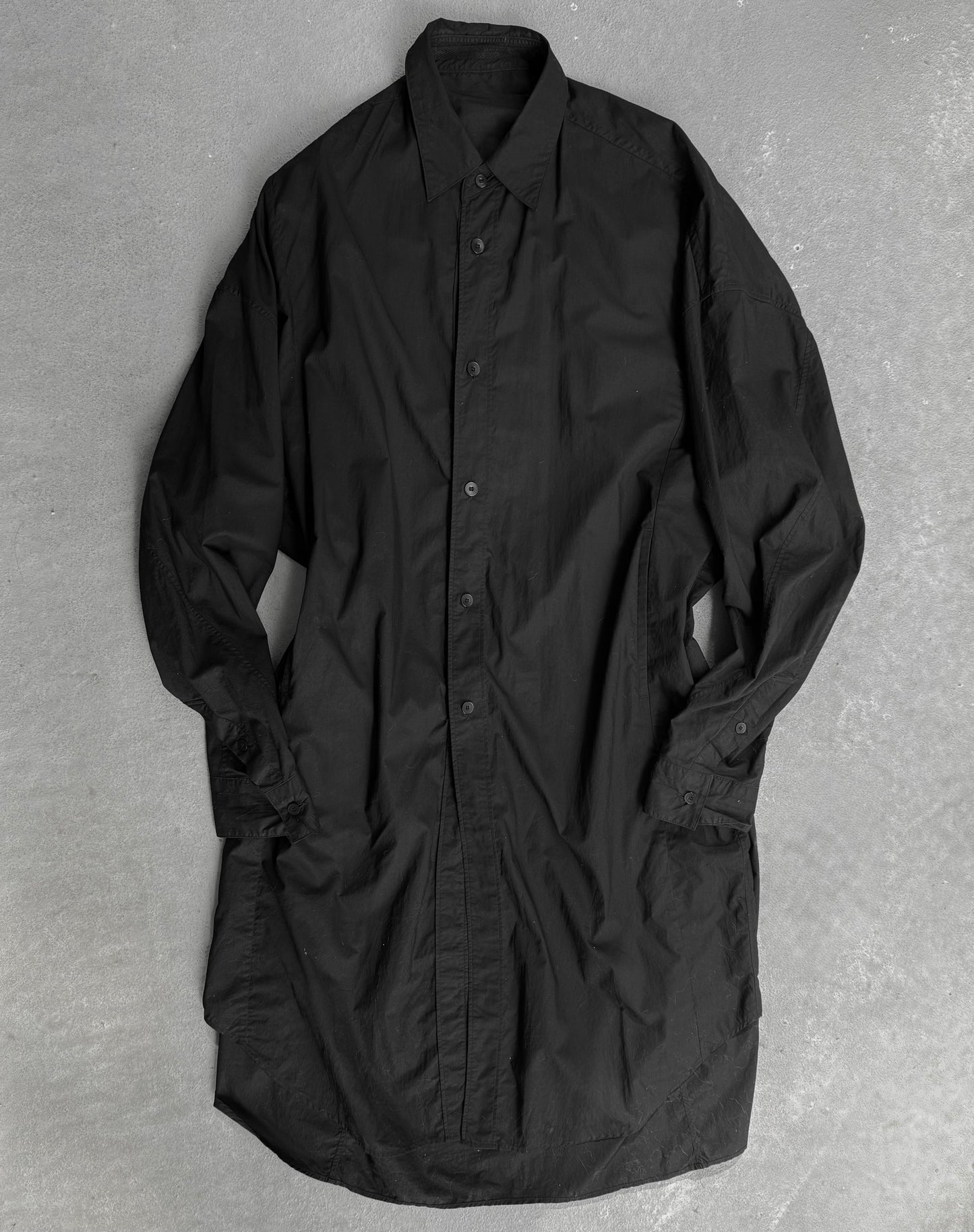 Julius_7 SS19 “BEELZEBUB;” Oversized Graphic Button-up Shirt