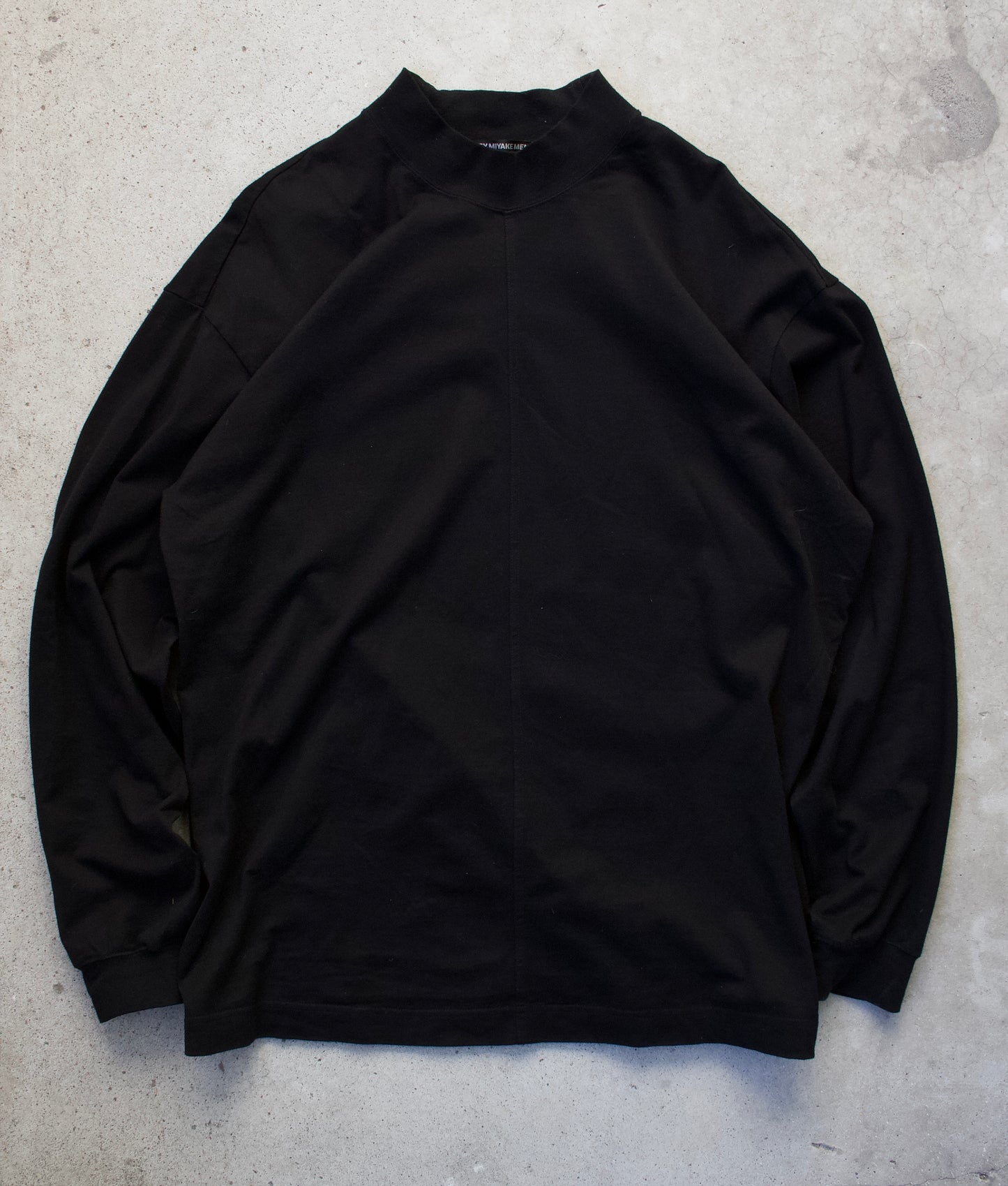 Issey Miyake Men AW97 “Steve Jobs” Black Mock Neck Long-sleeve