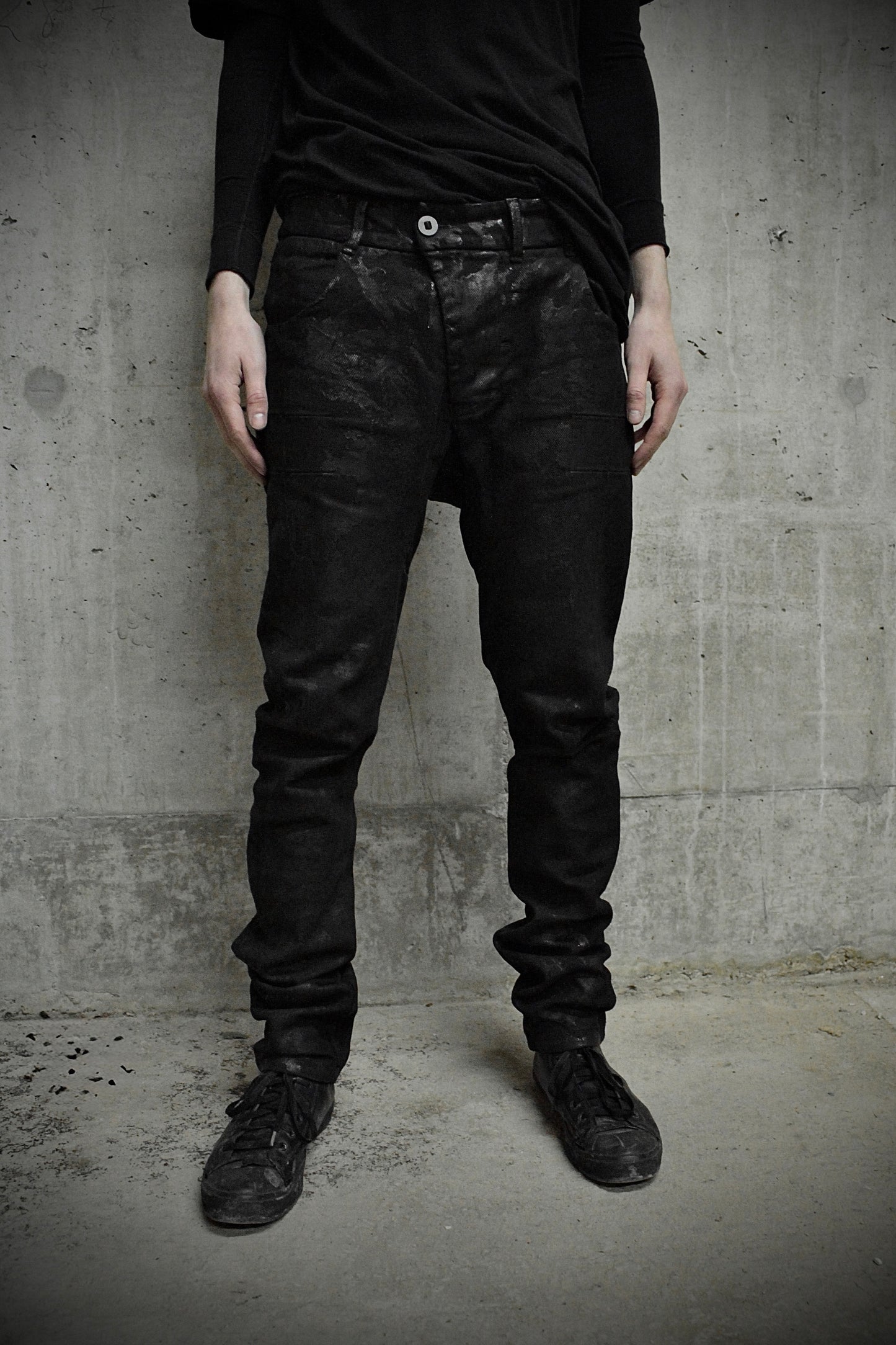Boris Bidjan Saberi AW24 ‘P13 TF F1939’ Full Black Vinyl Coated Denim