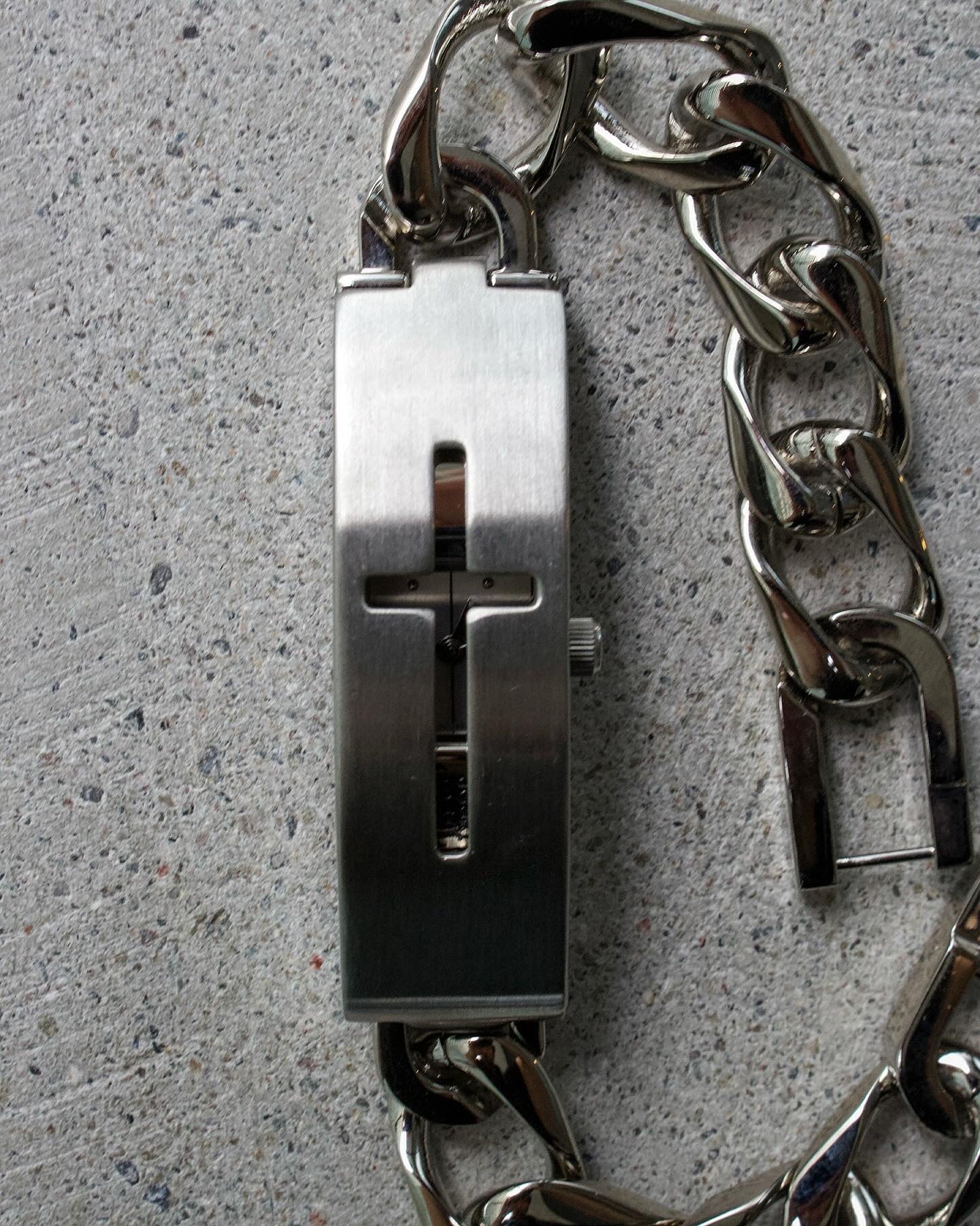 Jean-Paul GAULTIER Early 00s Cuban Link Bracelet Watch