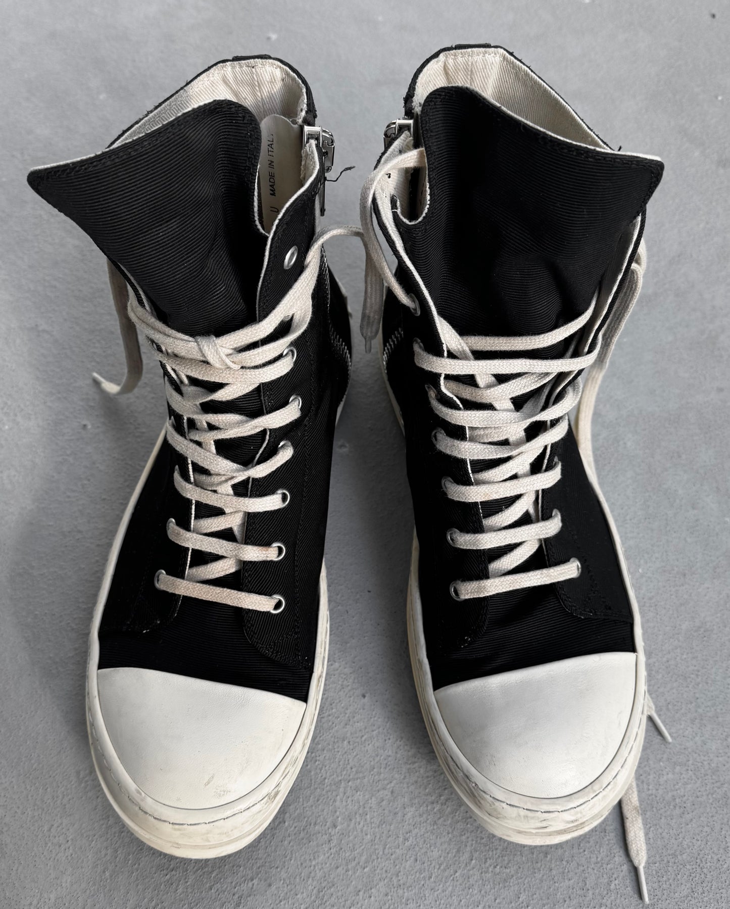 Rick Owens DRKSHDW AW22 “STROBE” Nylon Ramones Sneakers