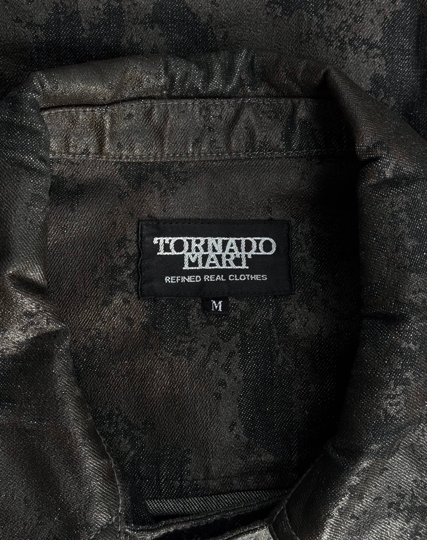 Tornado Mart Early 00s Waxed Camouflage Cotton Biker Jacket
