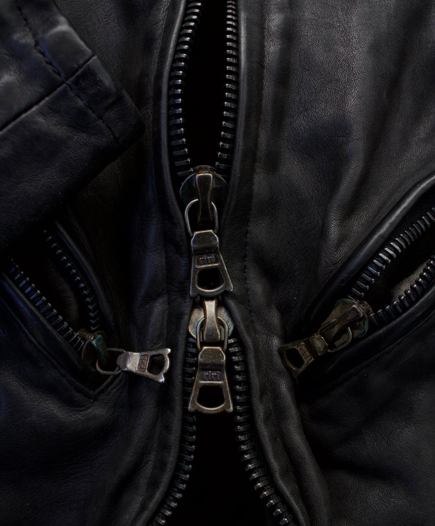 Isamu Katayama “Backlash” SS11 Object-Dyed Studded Calf-Leather Rider Jacket