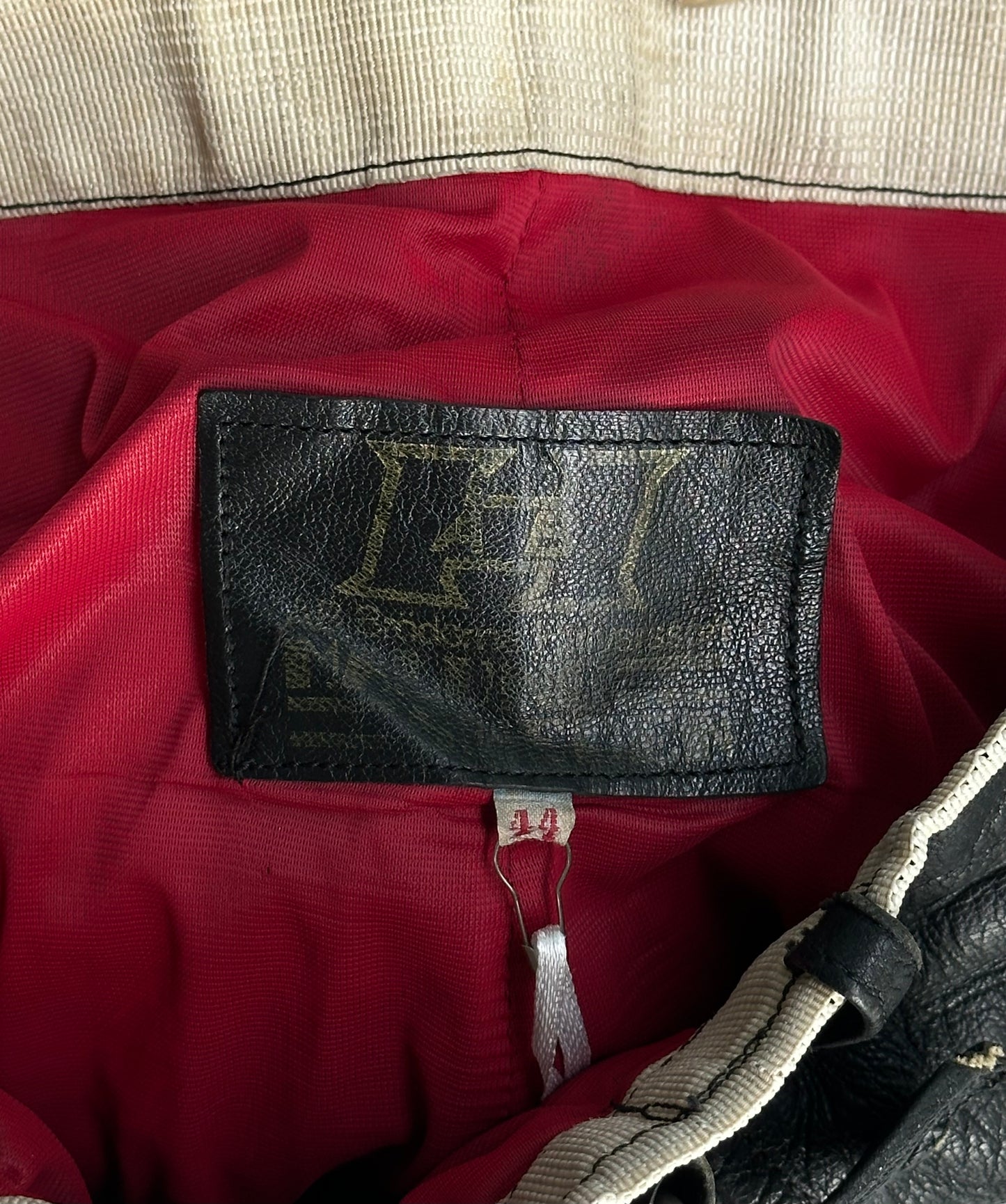 Other Vintage 50s Swedish Padded Motorcycle Leather Pants detail | DRIEW GARMENTS