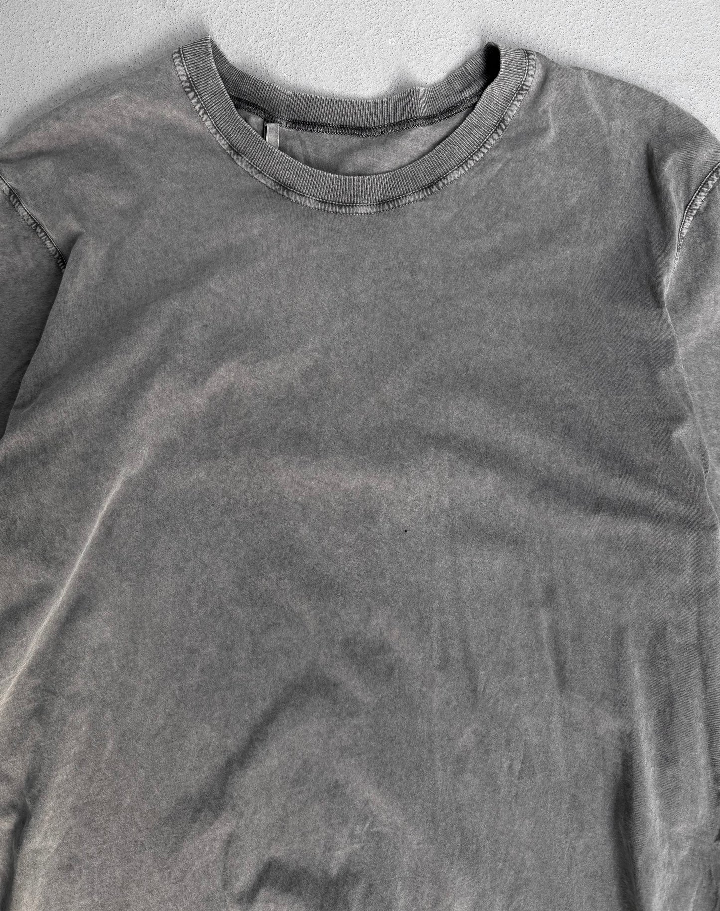 11 by Boris Bidjan Saberi SS23 Cold-dye ‘TS-5’ Acid Grey T-shirt