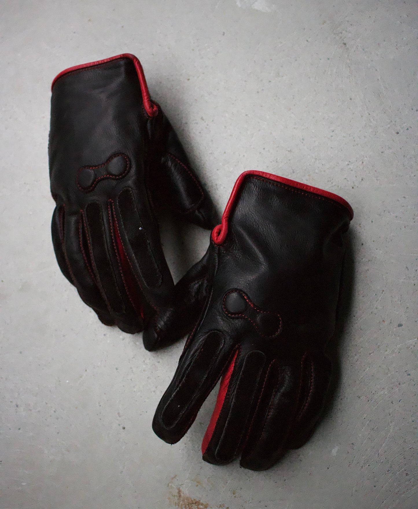 Shinichiro Arakawa Late 90s Motorcycle Racing Leather Gloves