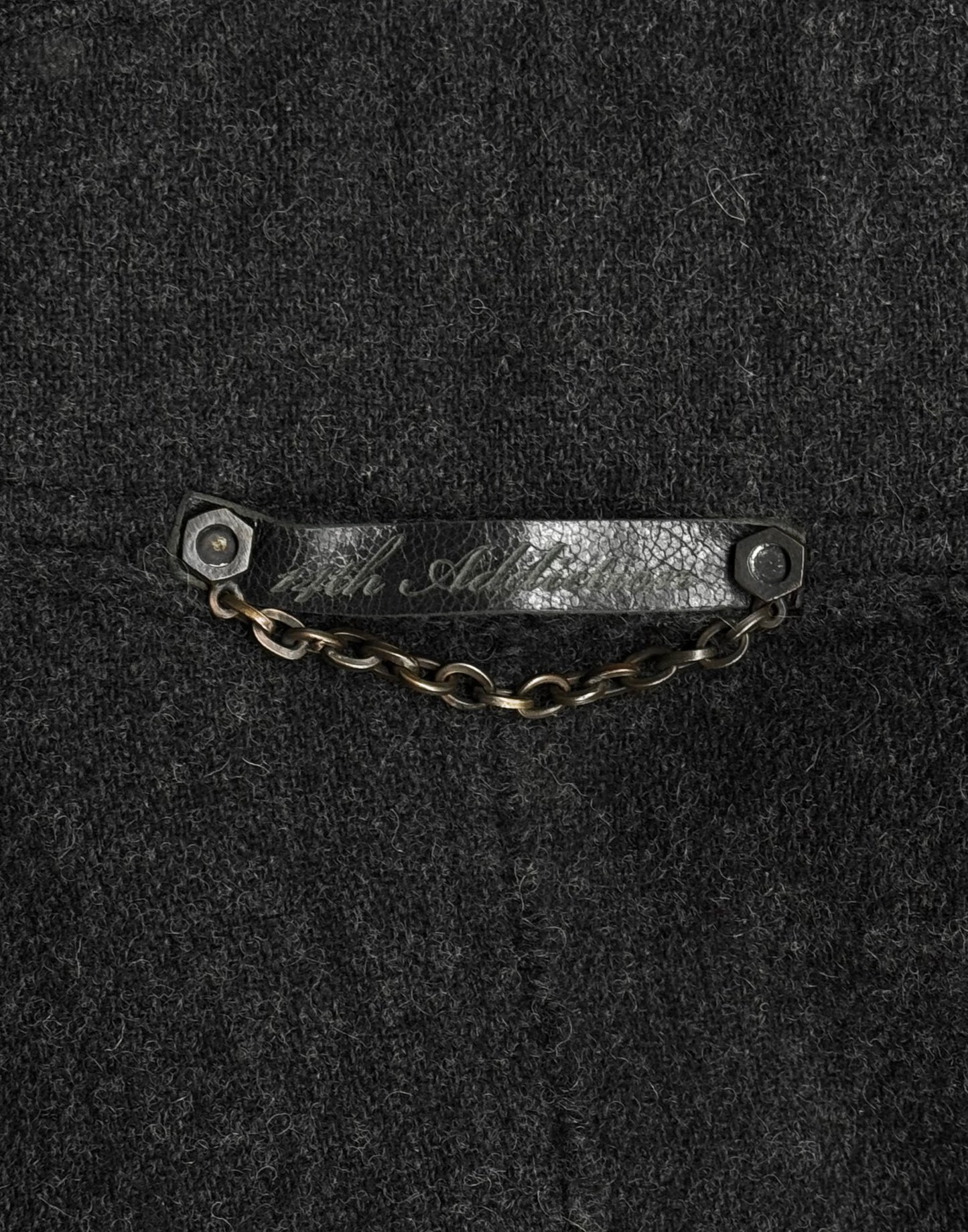 14thAddiction AW11 Angora Wool Horned Coat