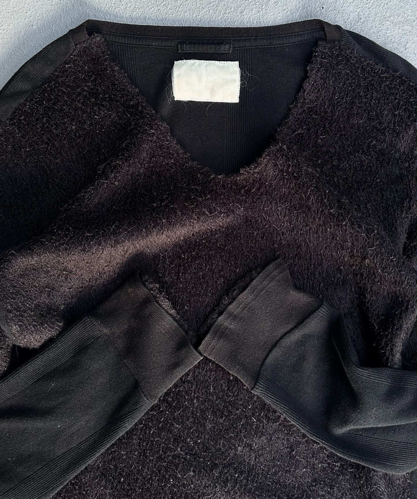 MiharaYasuhiro AW06 Hybrid Fuzzy Wool Sweater