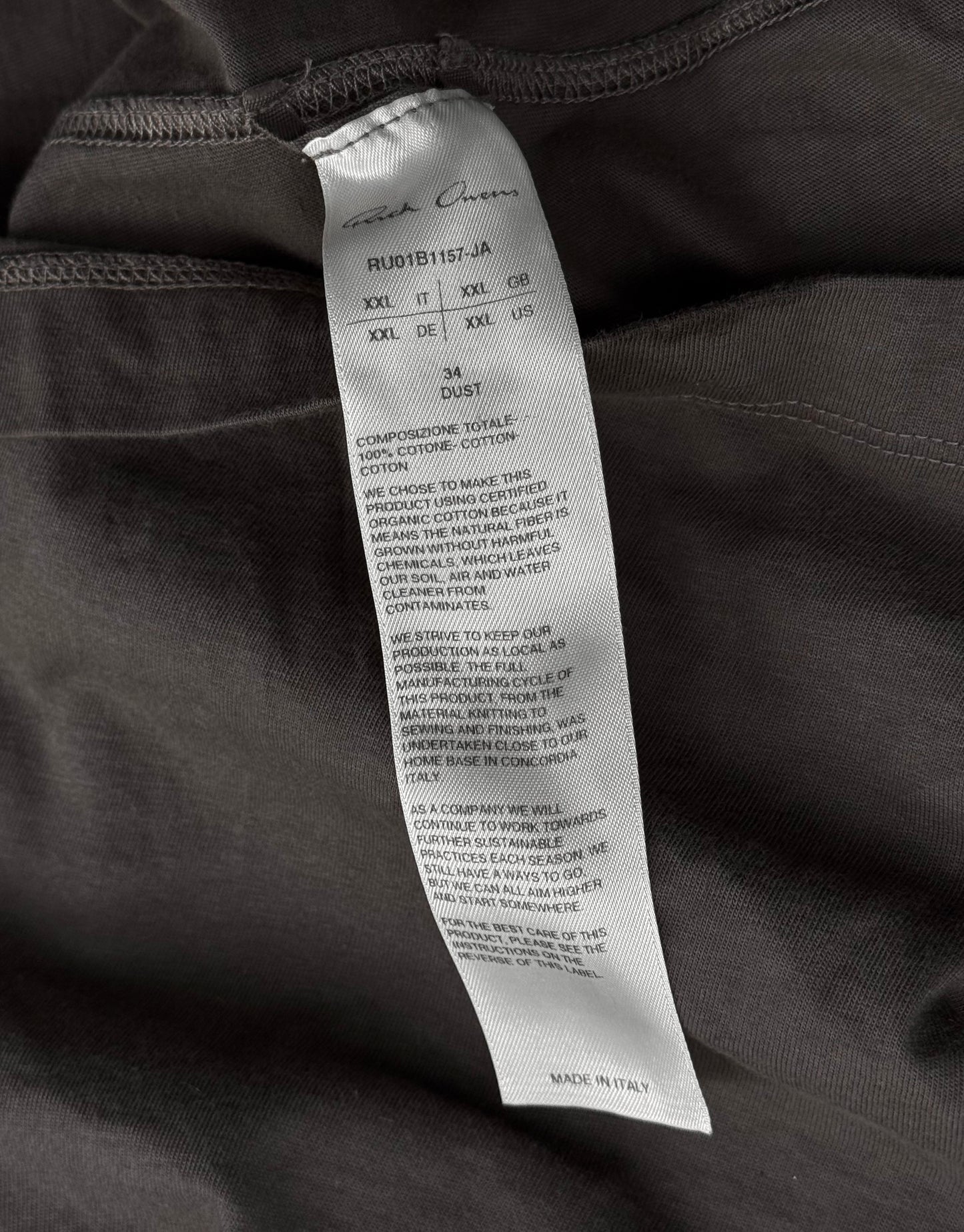Rick Owens SS22 “FOGACHINE” Dust Dylan Tank Top