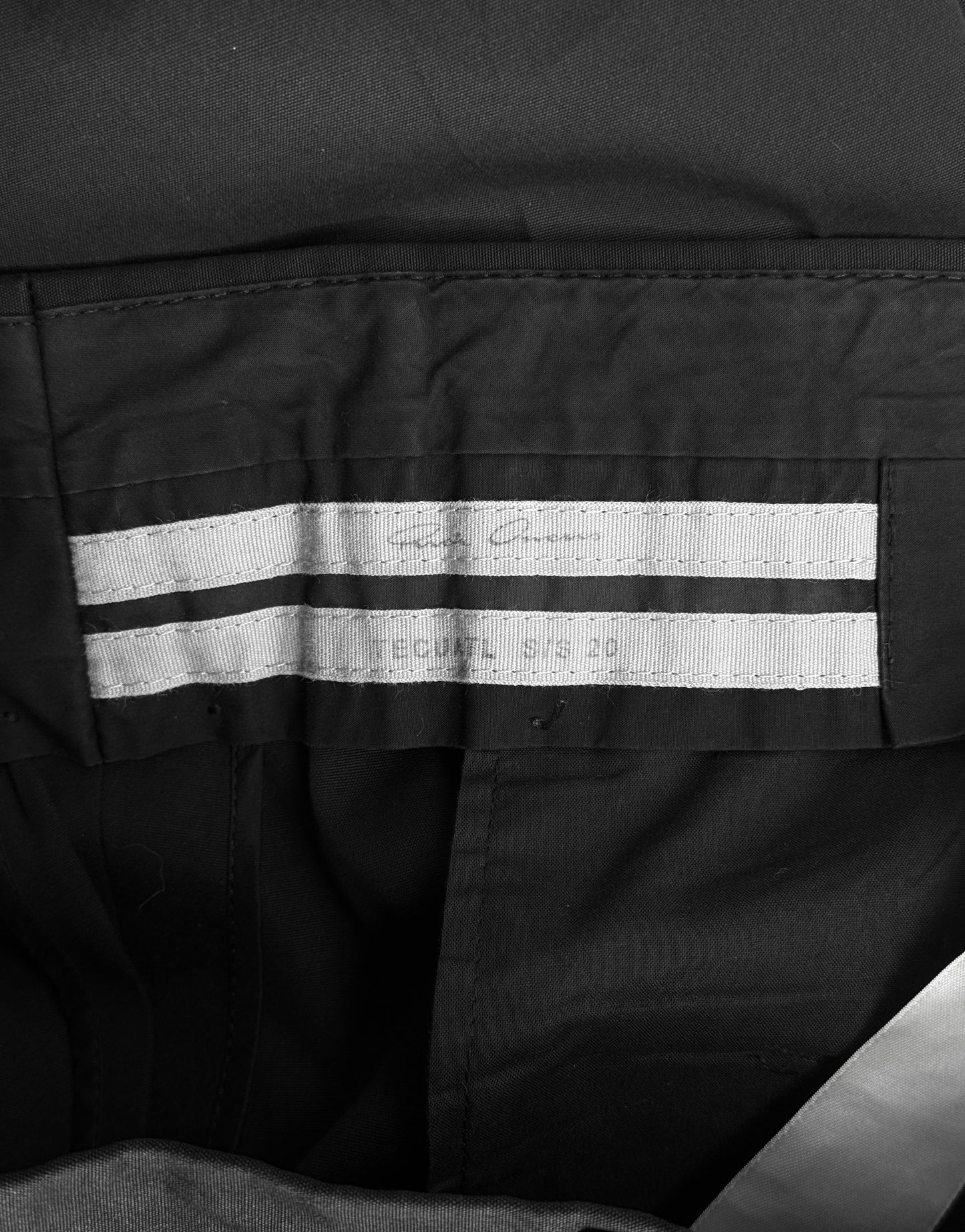 Rick Owens SS20 “TECUATL” Black Cotton Cropped Astaires Pants