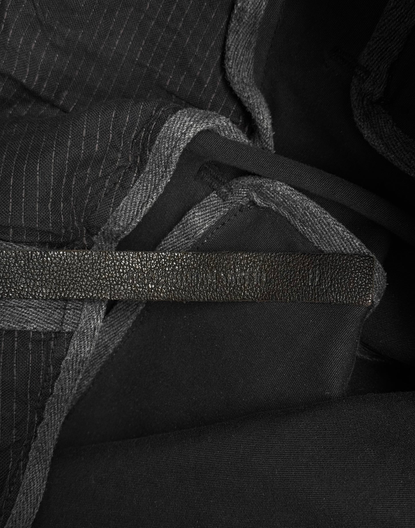 Boris Bidjan Saberi AW20 ‘P14-F1939’ Hand-stitched Black Vinyl Waxed Skinny Denim
