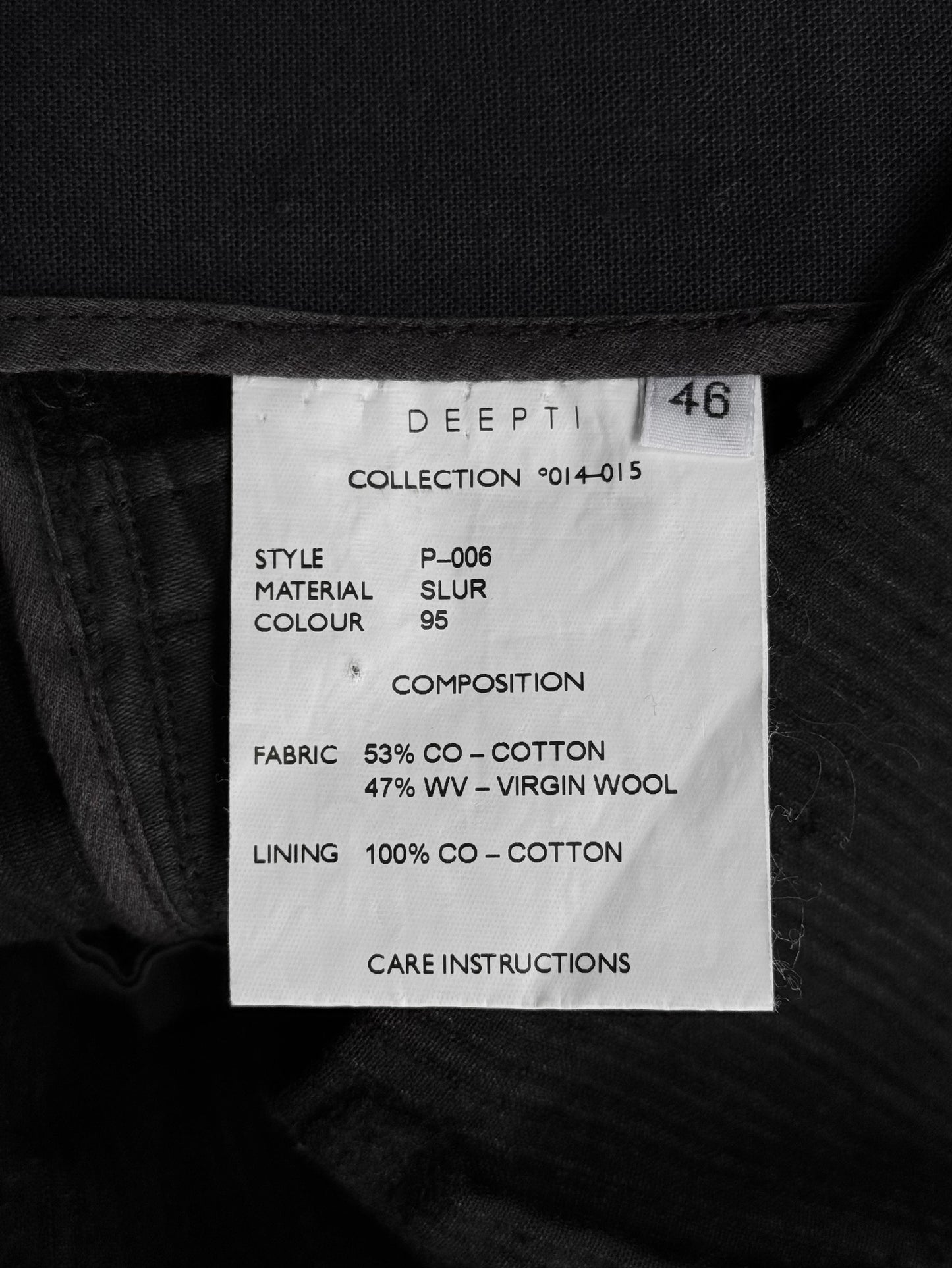 DEEPTI Collection °014-°015 SLUR ‘P-006’ Drop-crotch Stripe Pants