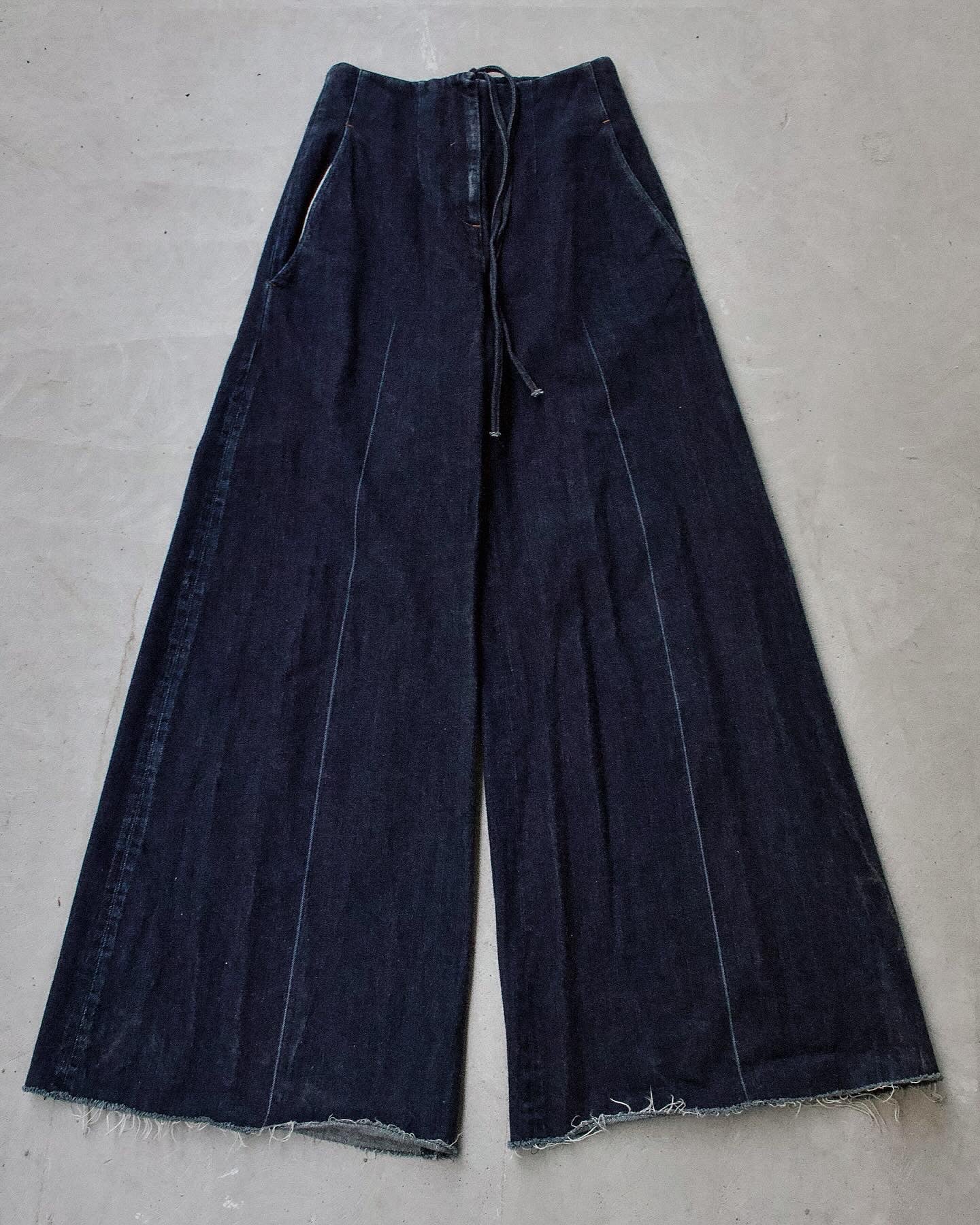 MiharaYasuhiro AW12 Bondage Wide Leg Cut Denim