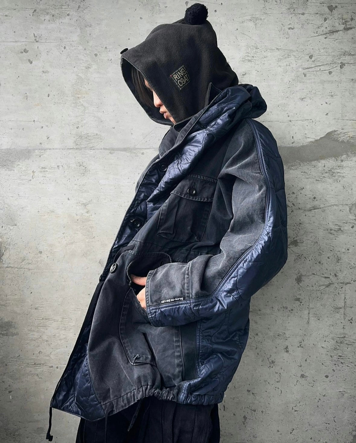 KAPITAL AW19 Reconstructed “Pom Pom” Multi-pocket Ring Coat