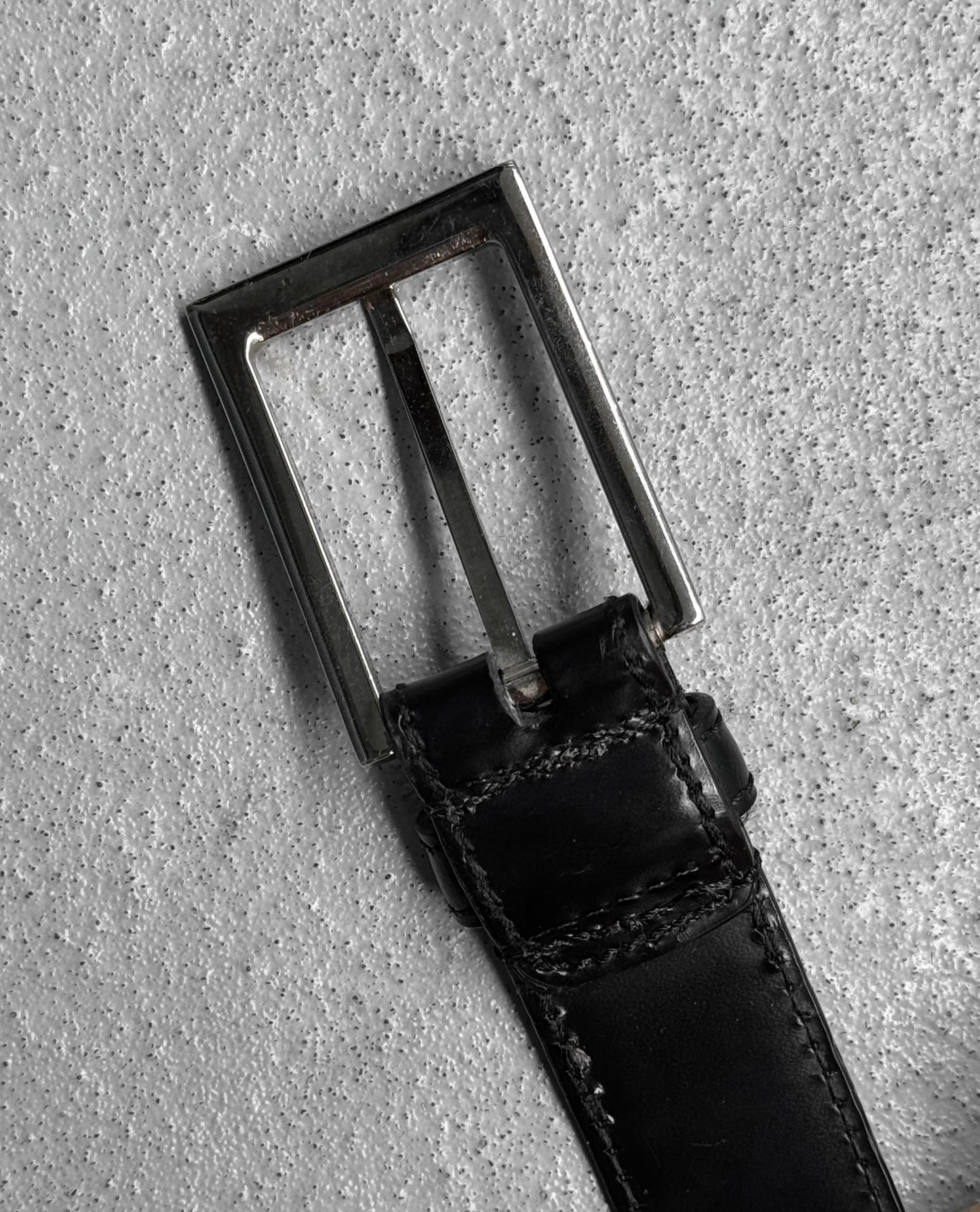 DIOR HOMME by Kris Van Assche Ealry 00's Black Leather Belt